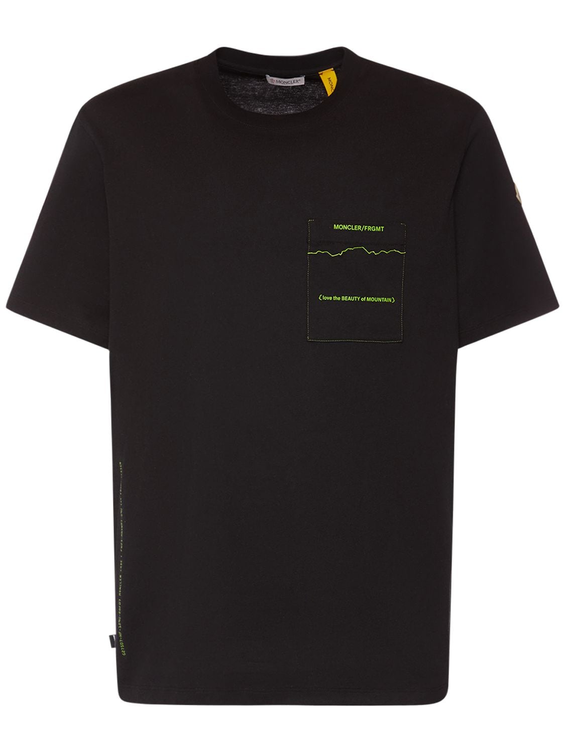 Moncler Genius Moncler X Frgmt Mountain平纹针织t恤 In Black