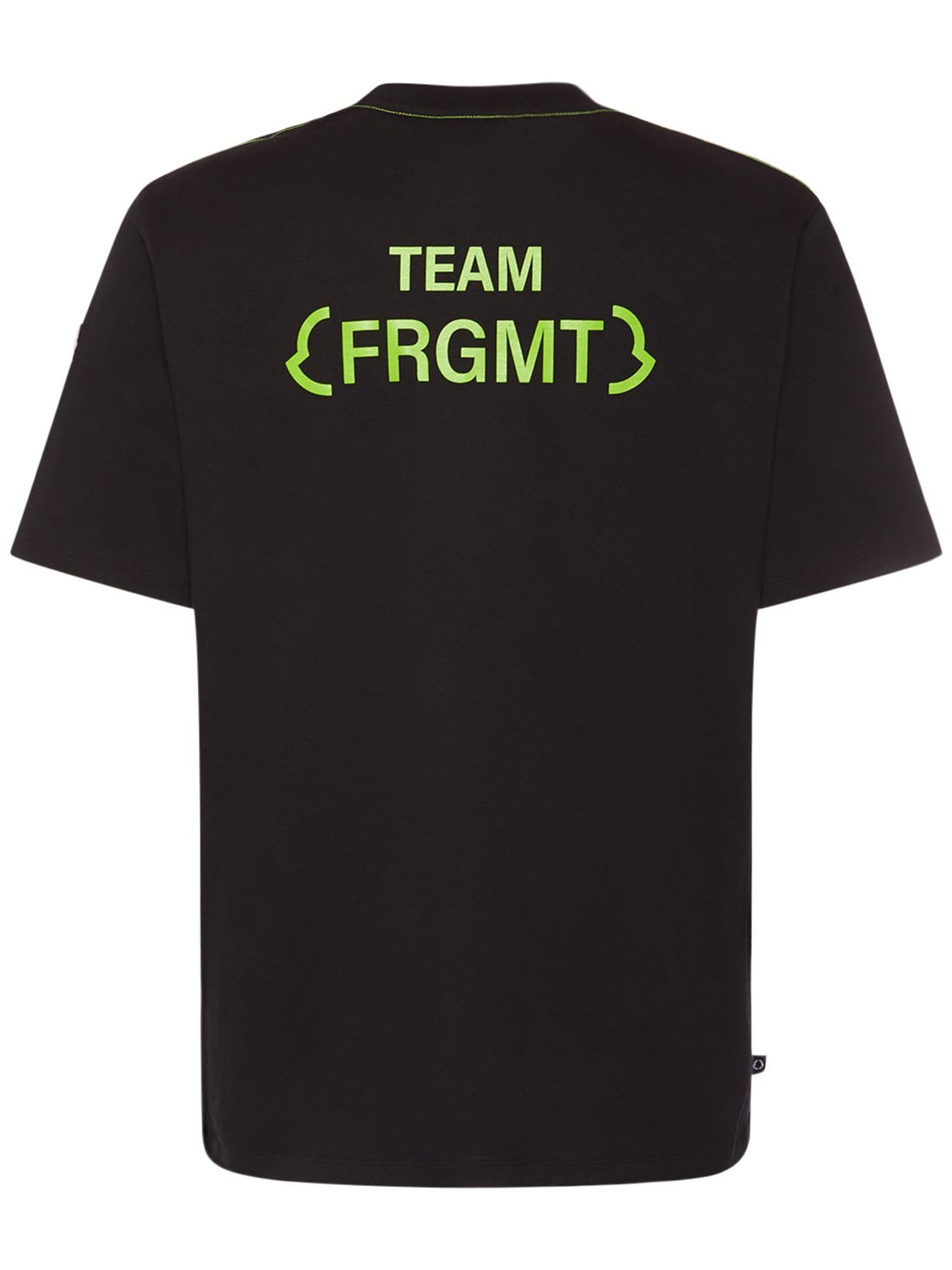 Shop Moncler Genius Moncler X Frgmt Mountain Jersey T-shirt In Black