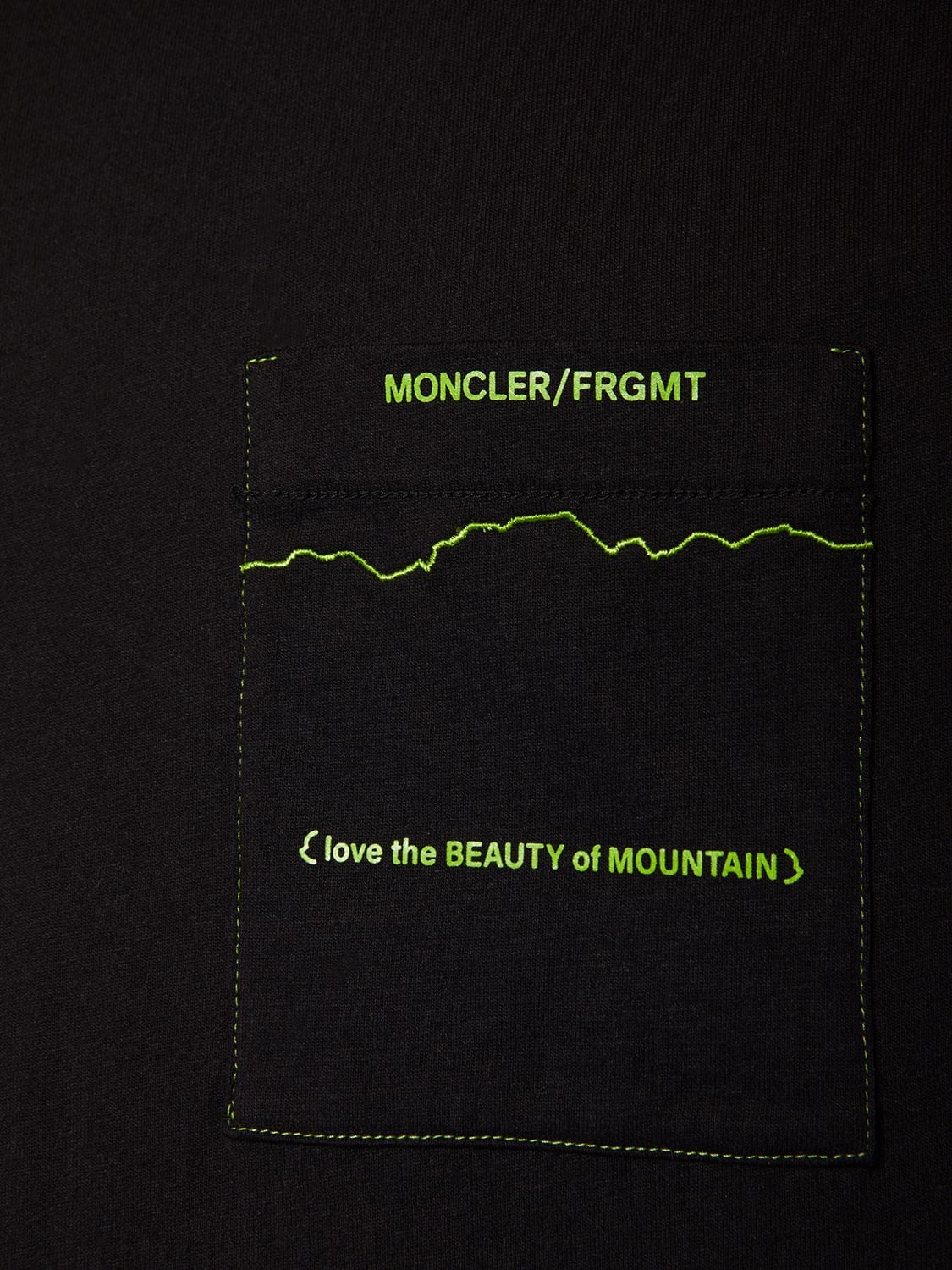 MONCLER X FRGMT MOUNTAIN平纹针织T恤