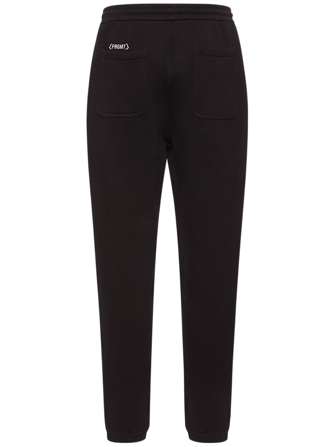 Shop Moncler Genius Moncler X Frgmt Cotton Jersey Sweatpants In Black