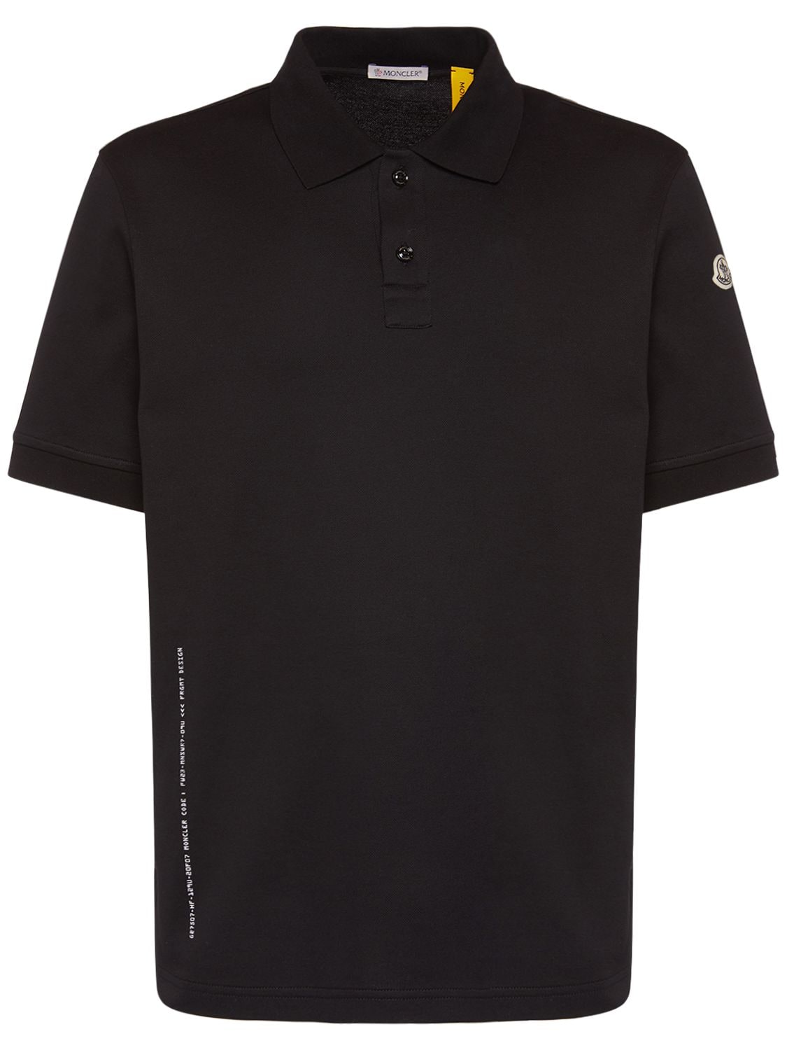 Moncler Genius Moncler X Frgmt Cotton Piqué Polo Shirt In Black