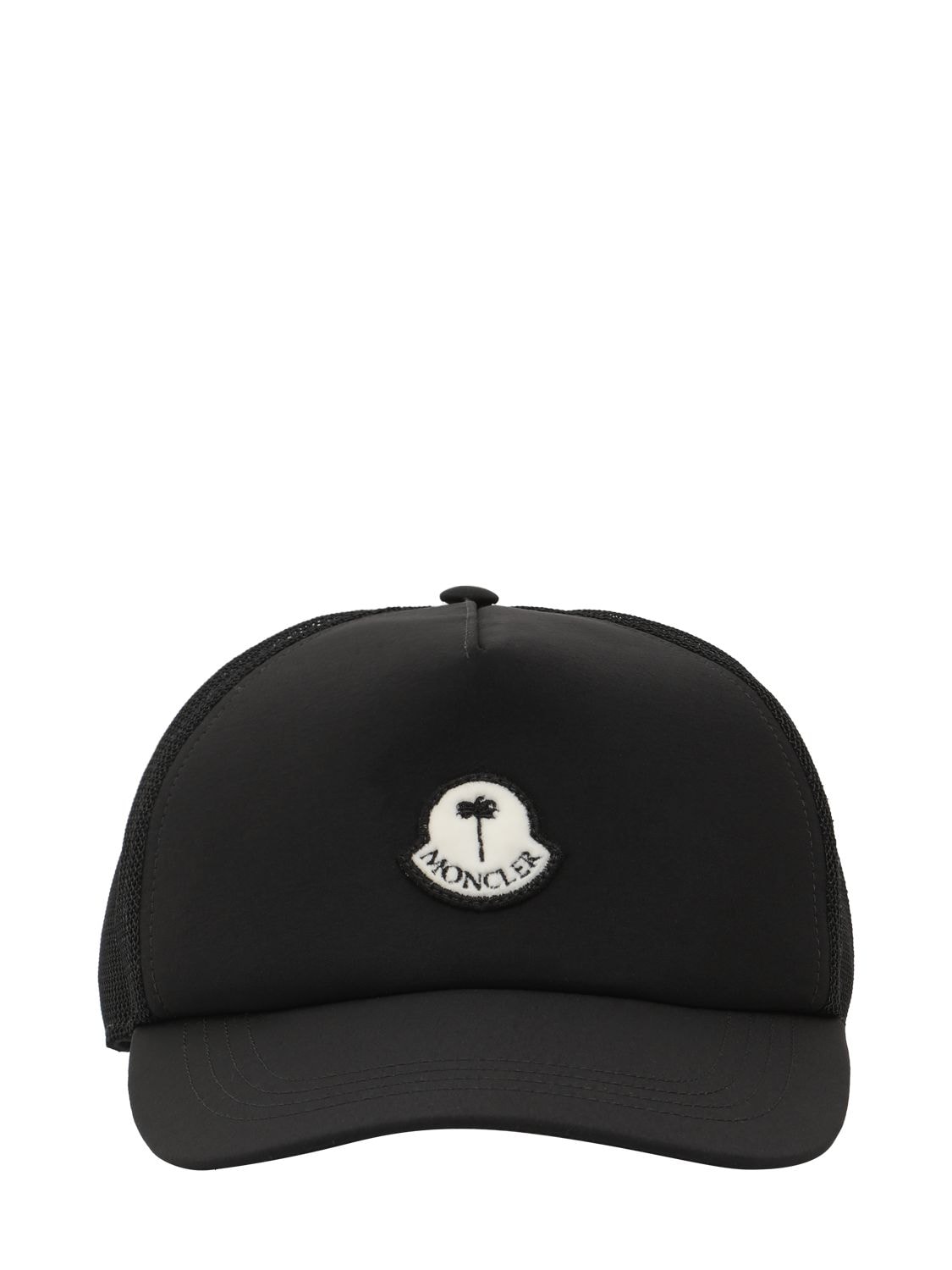 Shop Moncler Genius Moncler X Palm Angels Nylon Baseball Cap In Black