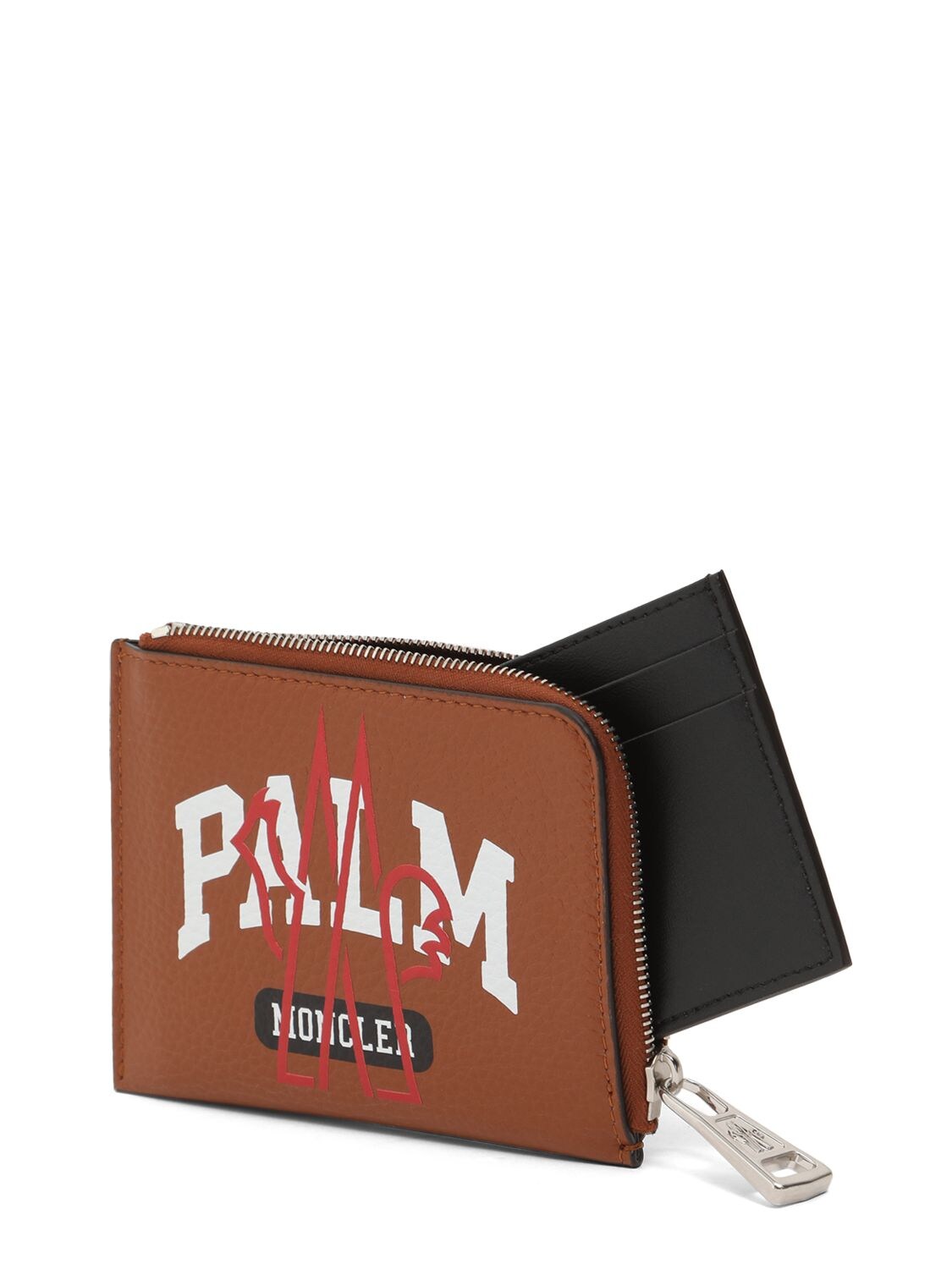 Shop Moncler Genius Moncler X Palm Angels Wallet In Brown