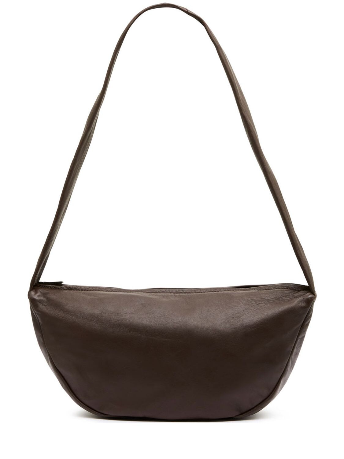 St.agni Large Crescent Soft Leather Bag In Brown
