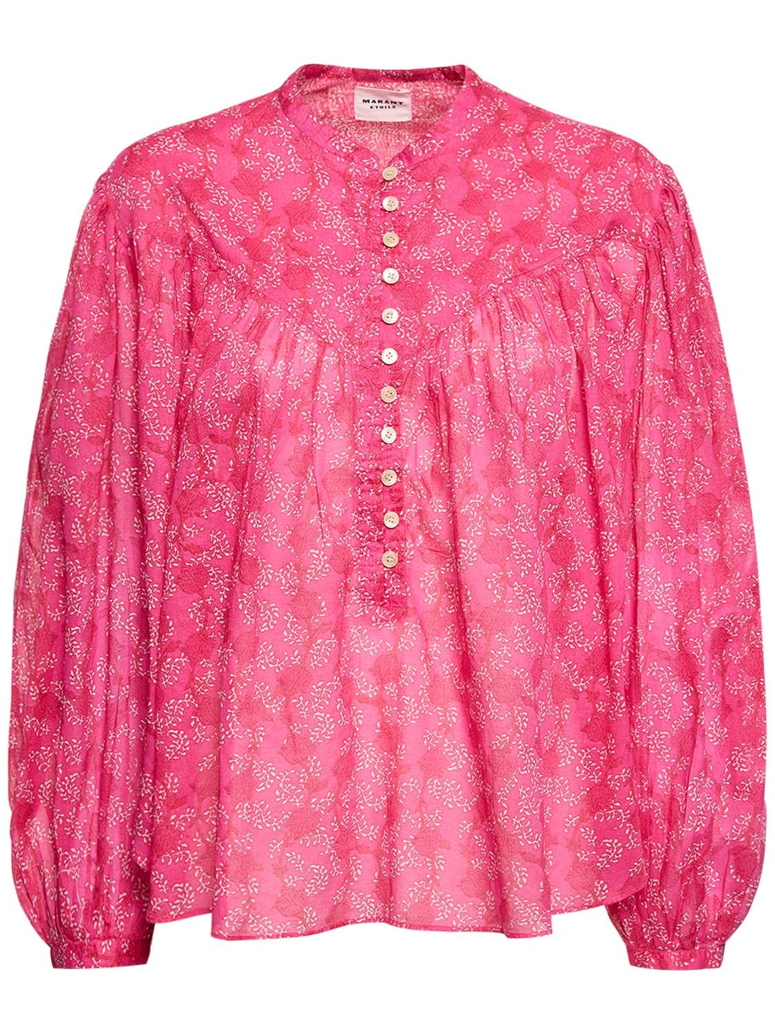 Image of Salika Floral Cotton Buttoned Shirt