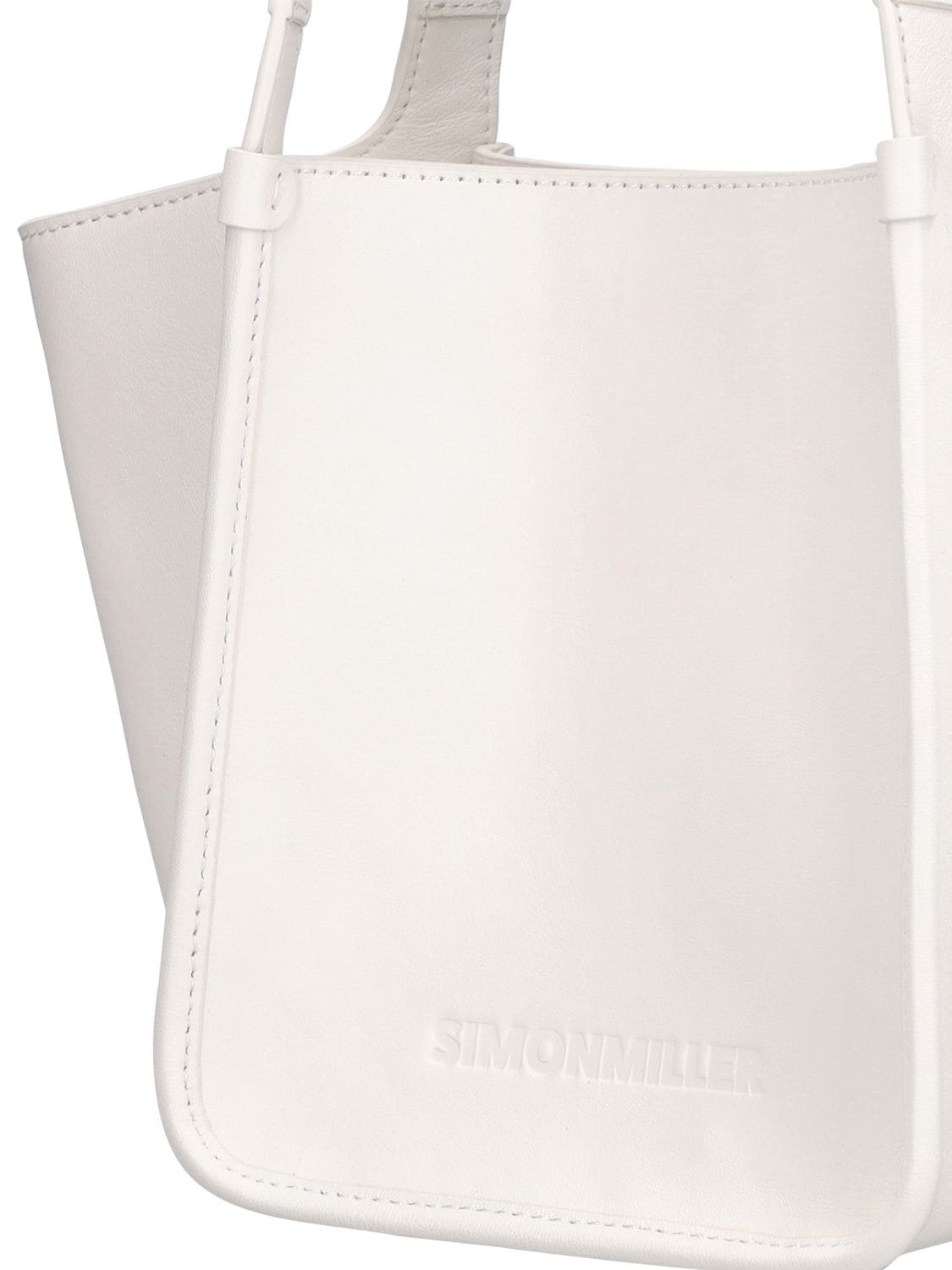 Shop Simon Miller Canyon Leather Shoulder Bag In Macadamia