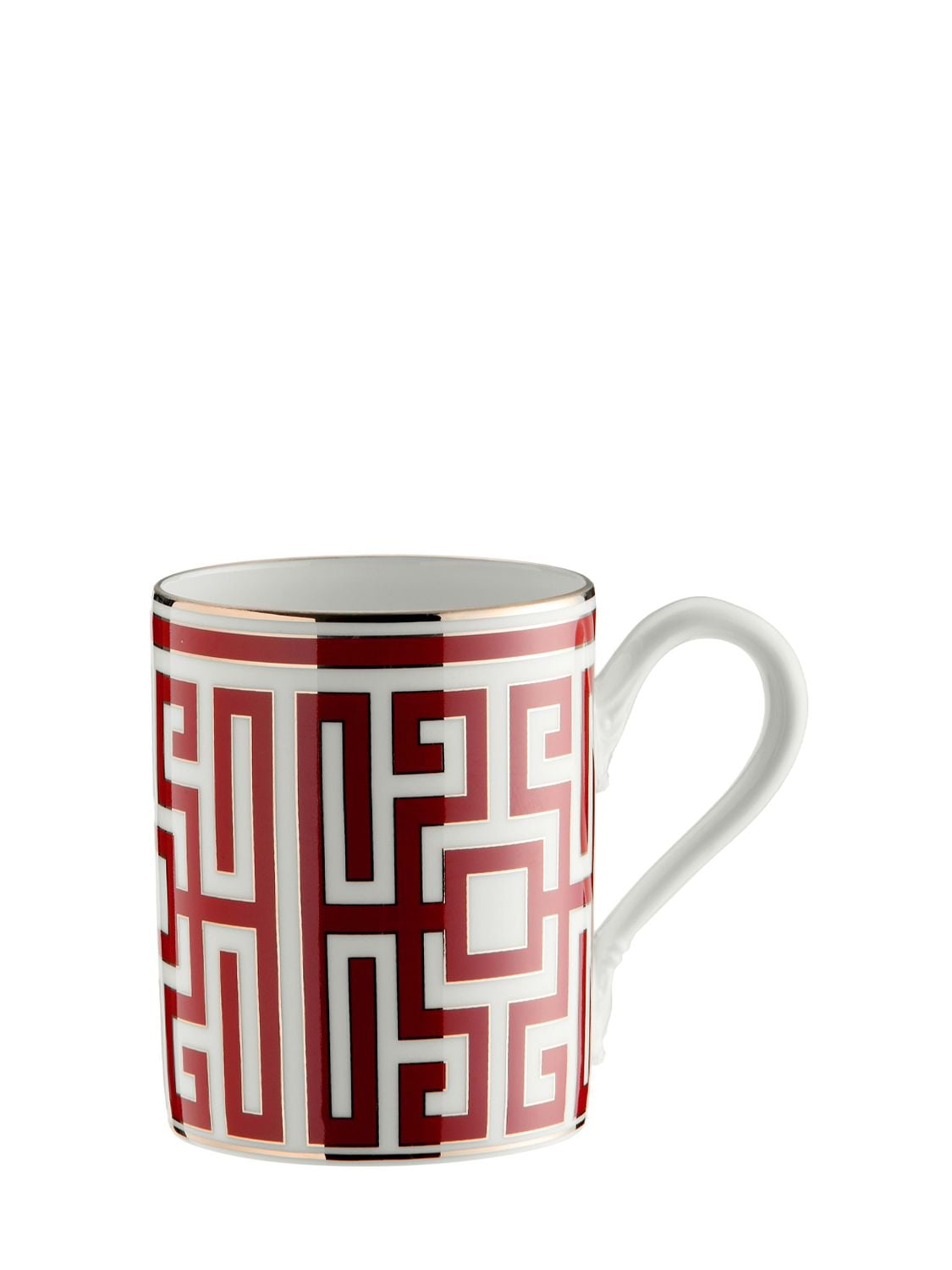 Ginori 1735 Labirinto Porcelain Mug In Red