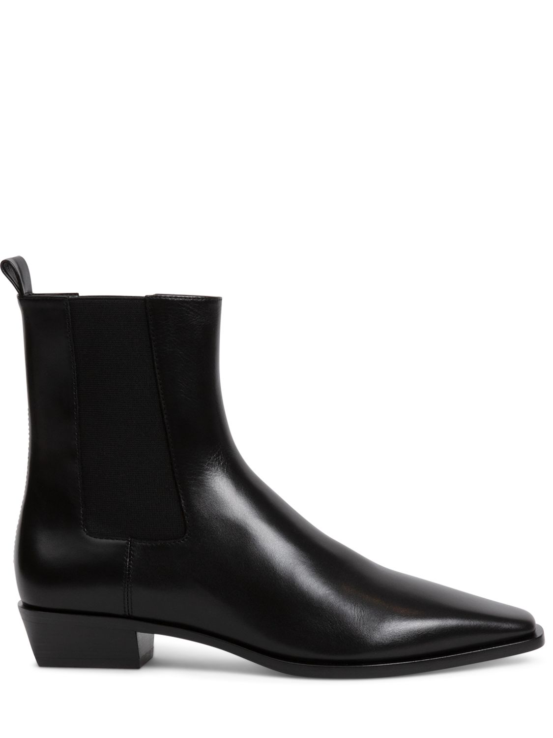 Shop Jonathan Simkhai 35mm Lennon Leather Chelsea Boots In Black