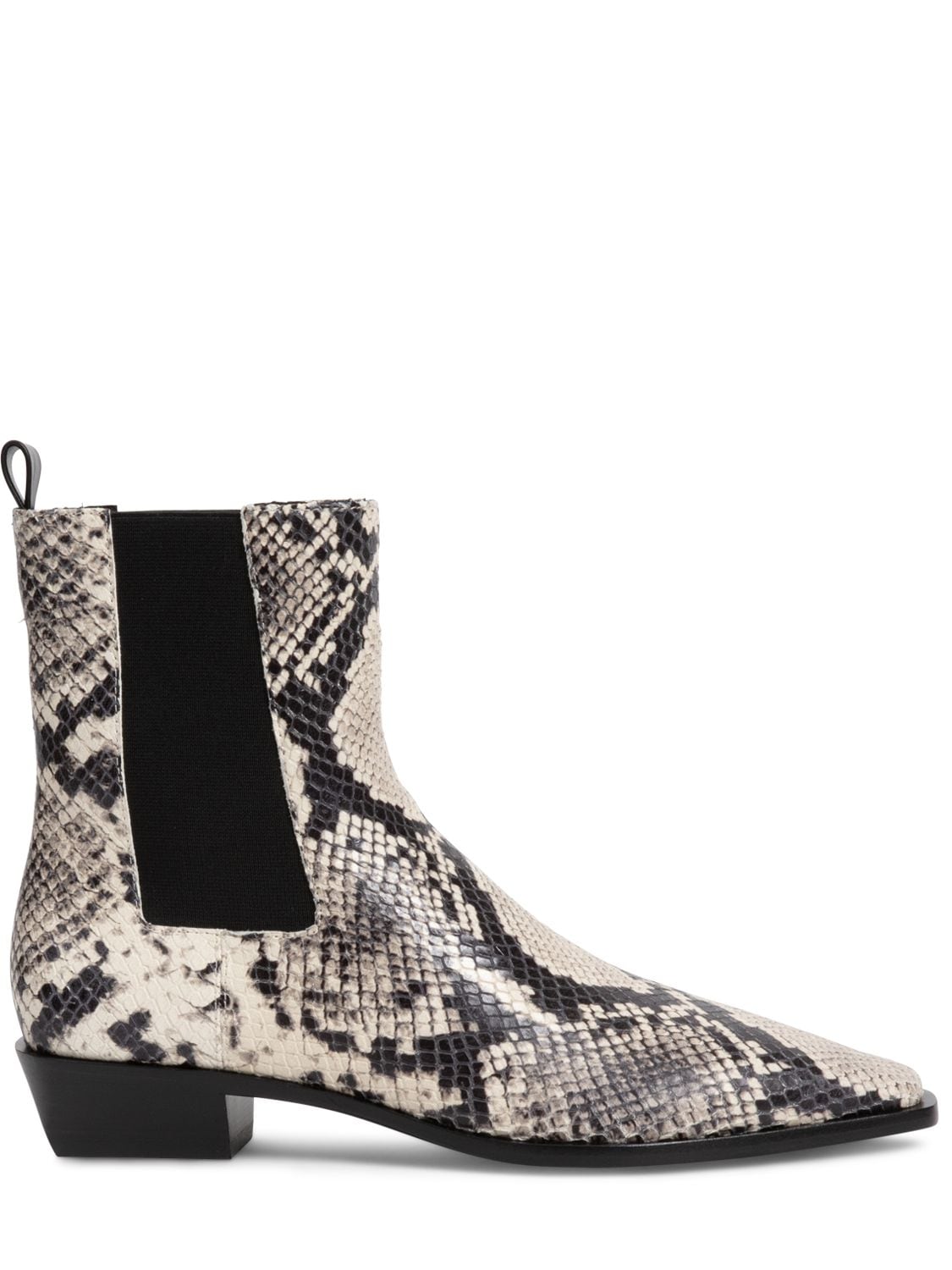 Image of 35mm Lennon Python Print Ankle Boots
