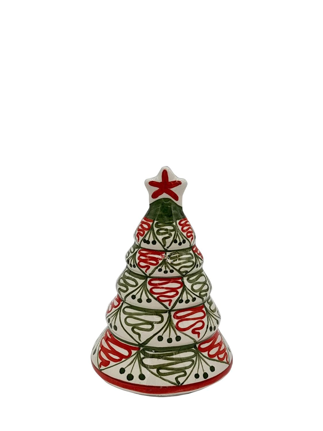 Les Ottomans Hand-painted Ceramic Christmas Tree In Multicolor