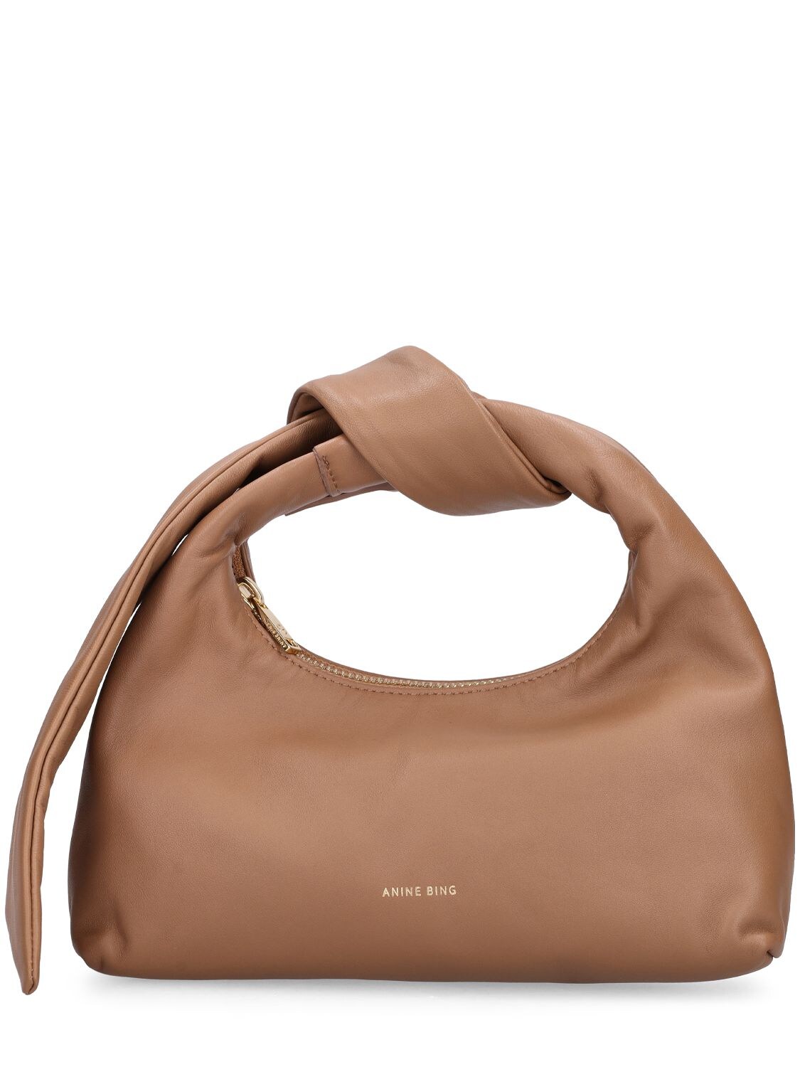 Mini Grace Leather Top Handle Bag
