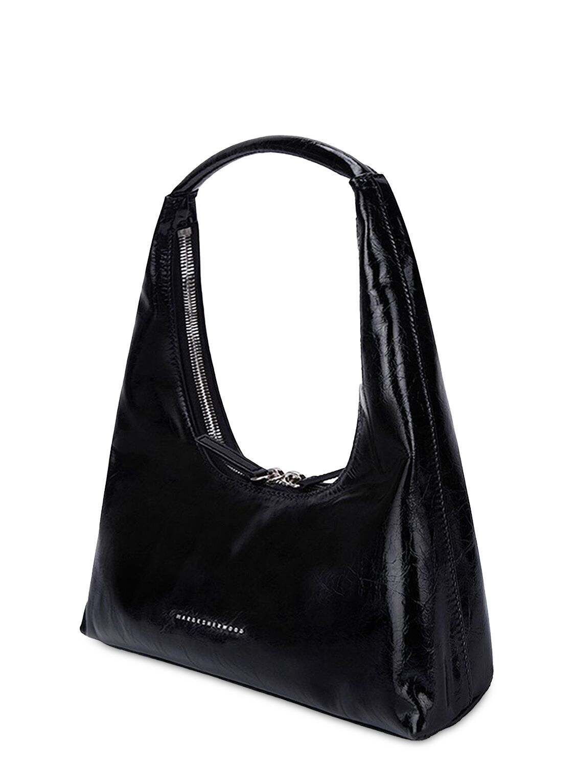 Marge Sherwood Hobo Leather Shoulder Bag In Black Crinkle | ModeSens