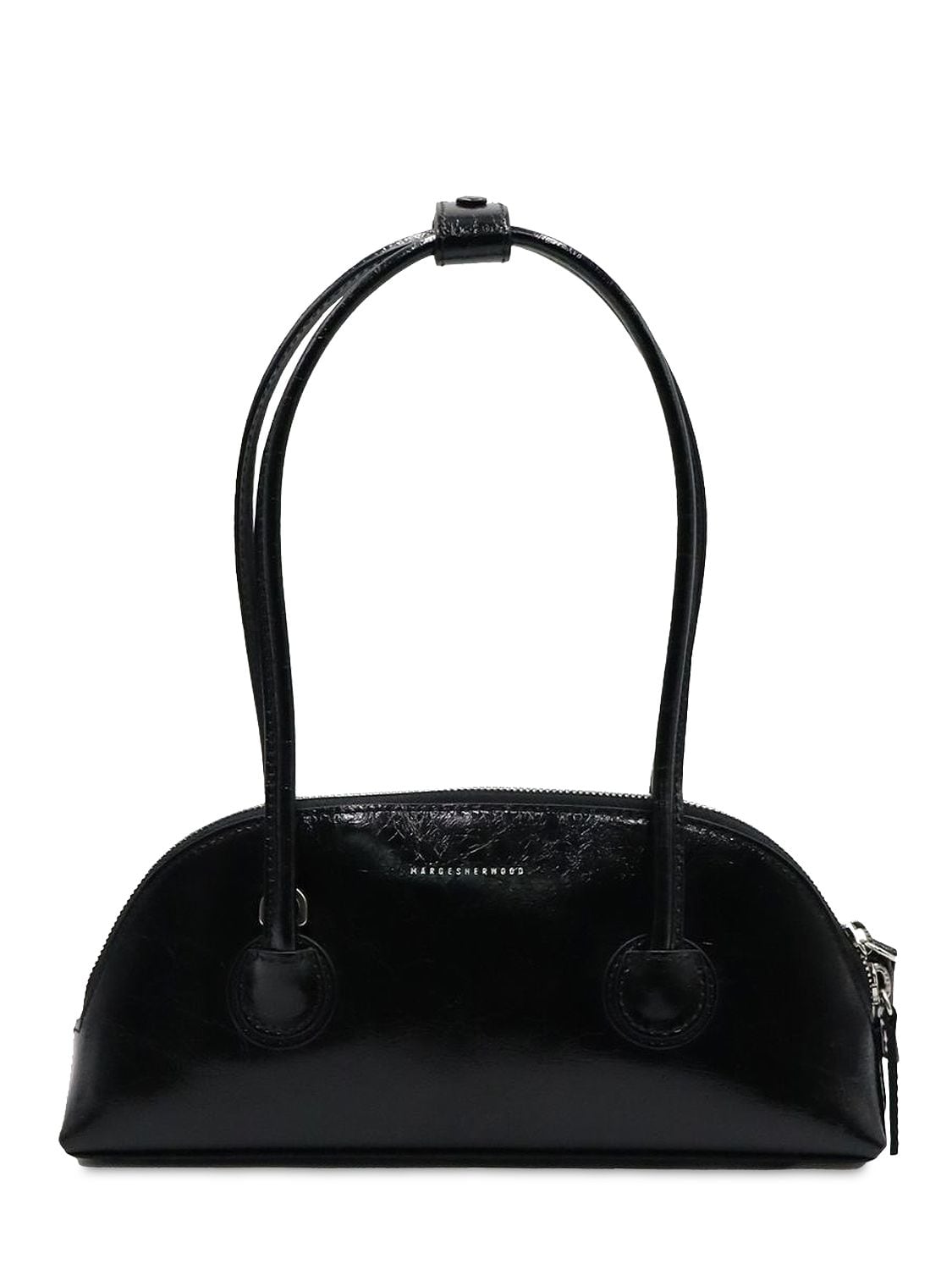 Bessette Leather Shoulder Bag In Black