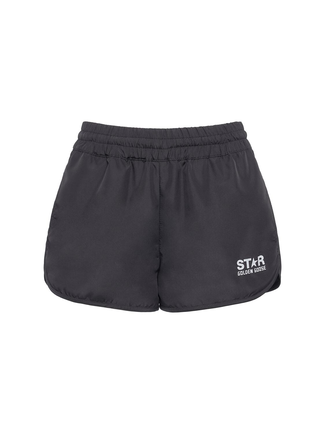 Shop Golden Goose Star Diana Technical Fabric Shorts In Black