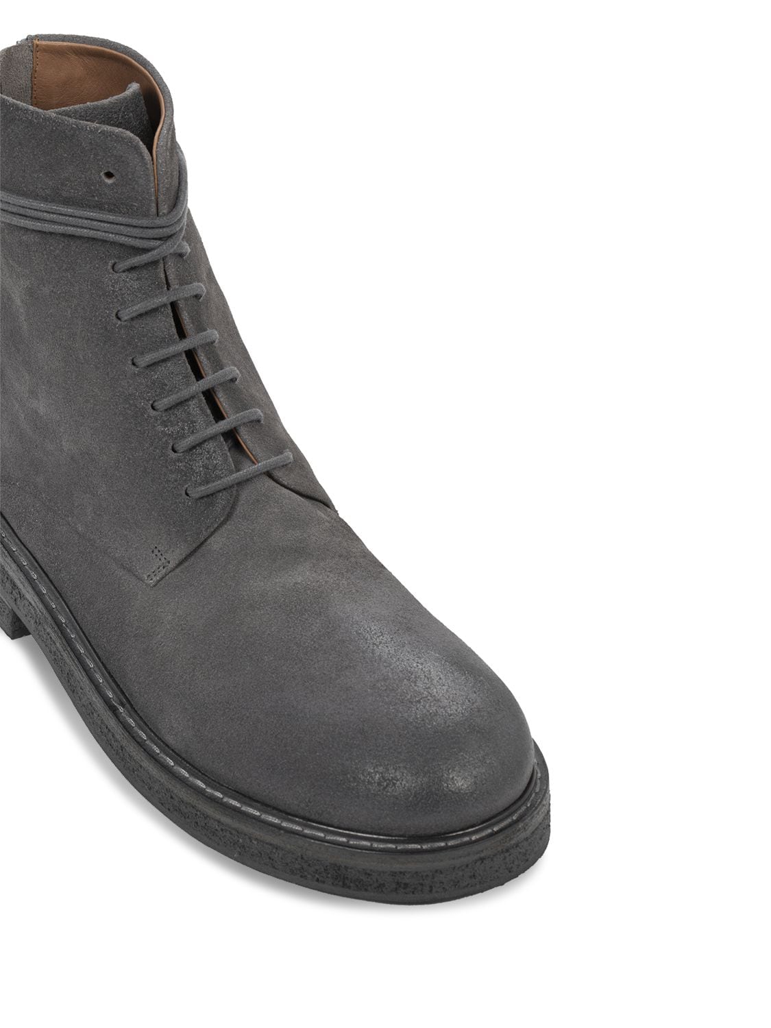 Shop Marsèll Parrucca Suede Boots In Grey