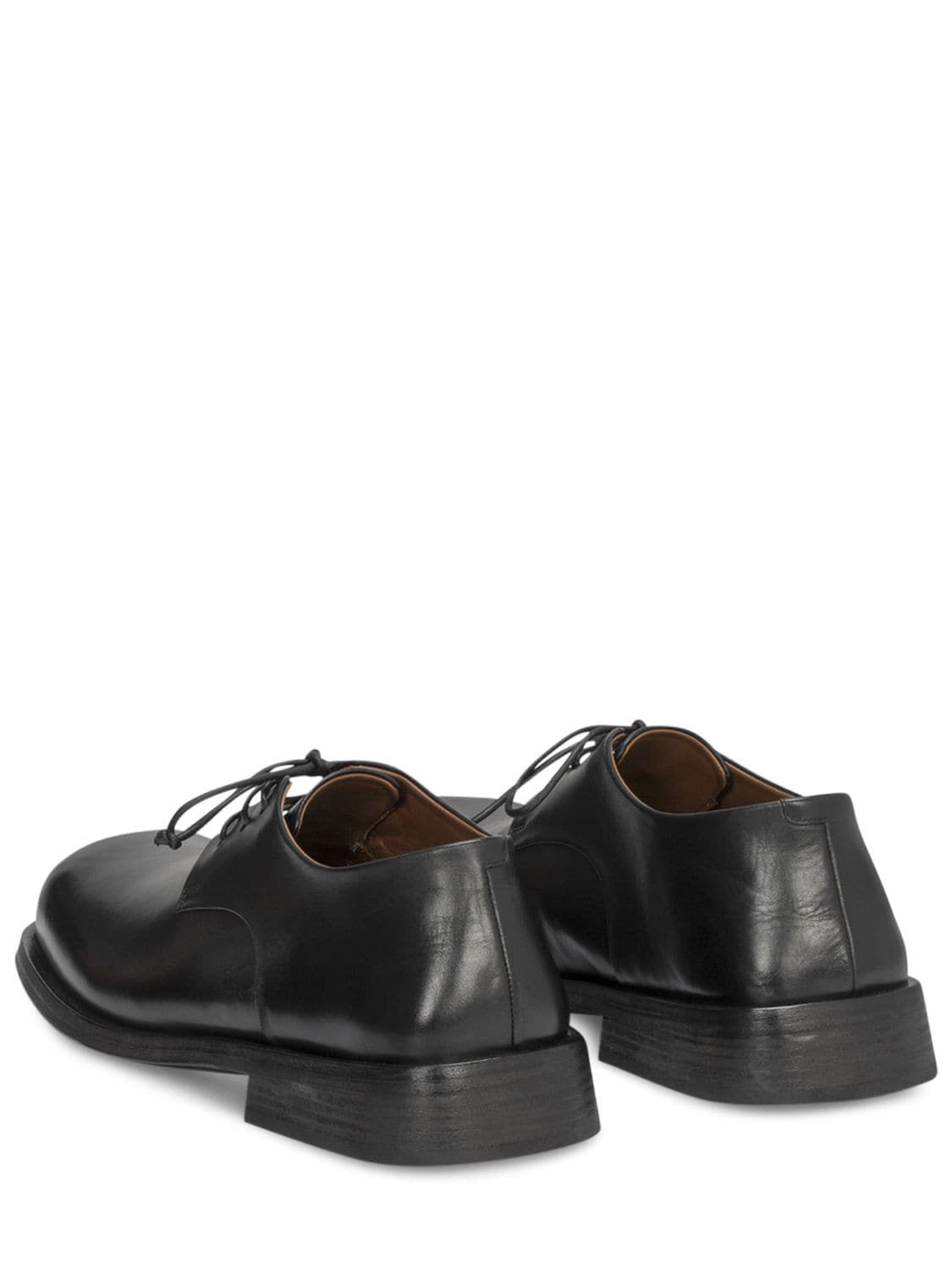 Shop Marsèll 25mm Tello Leather Derby Shoes In Black