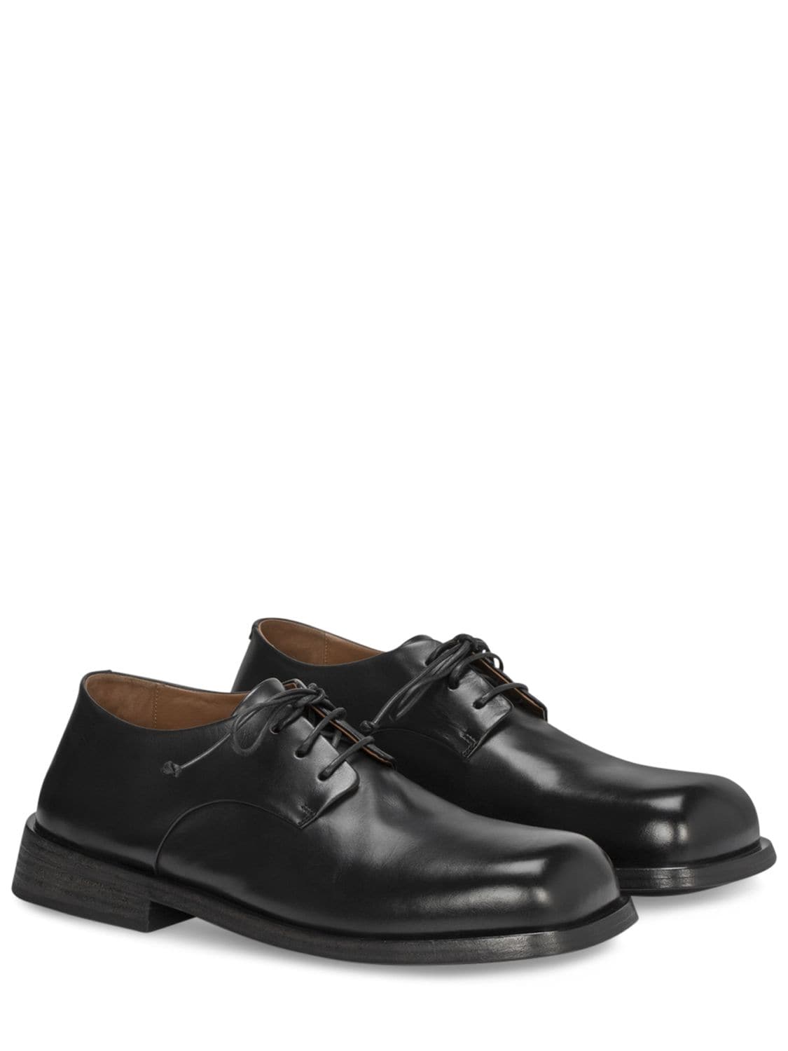 Shop Marsèll 25mm Tello Leather Derby Shoes In Black