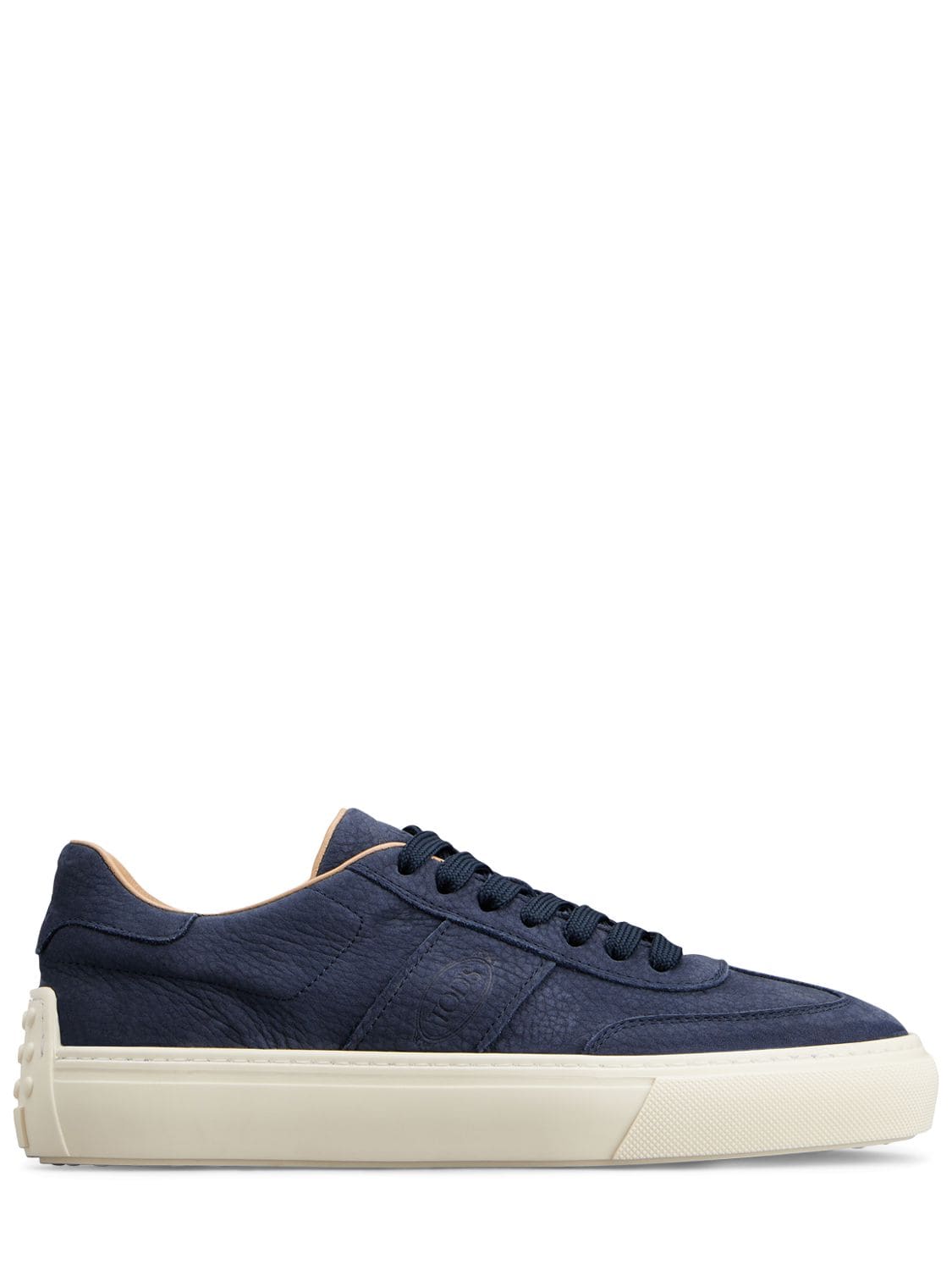Tod's Suede Low Top Sneakers In Blue Notte