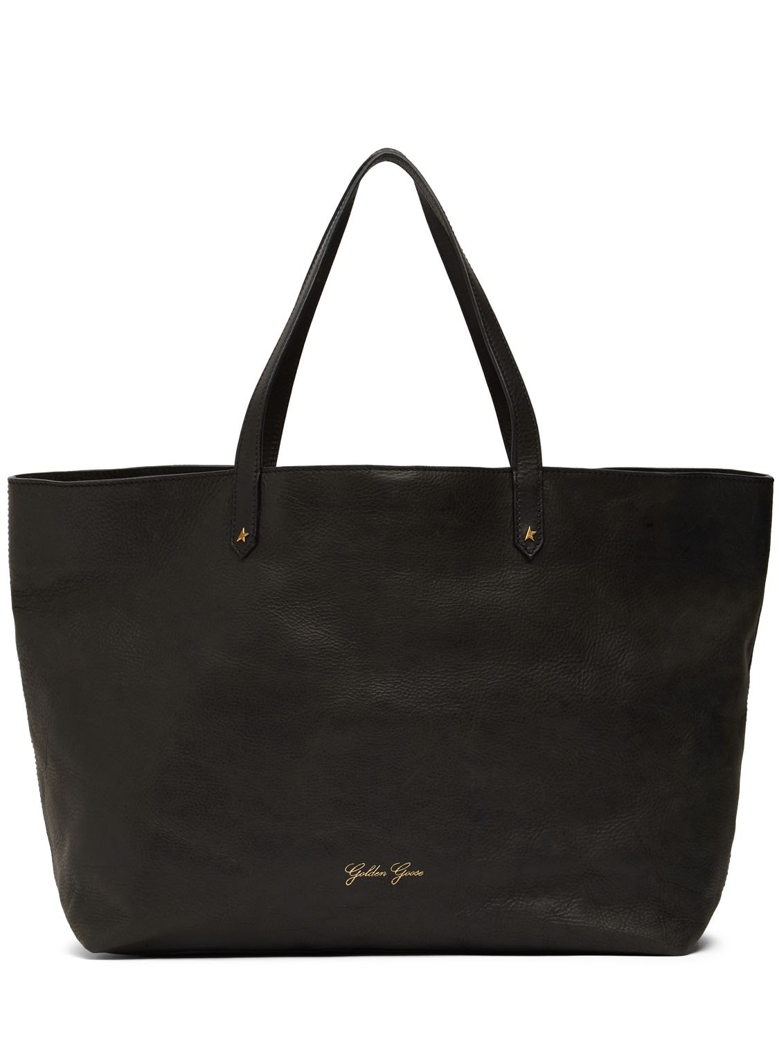 Golden Goose Golden Pasadena Leather Tote Bag In Black
