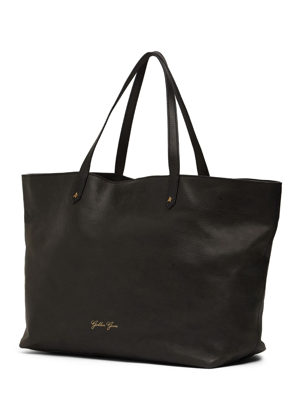 Shop Golden Goose Golden Pasadena Leather Tote Bag In Black