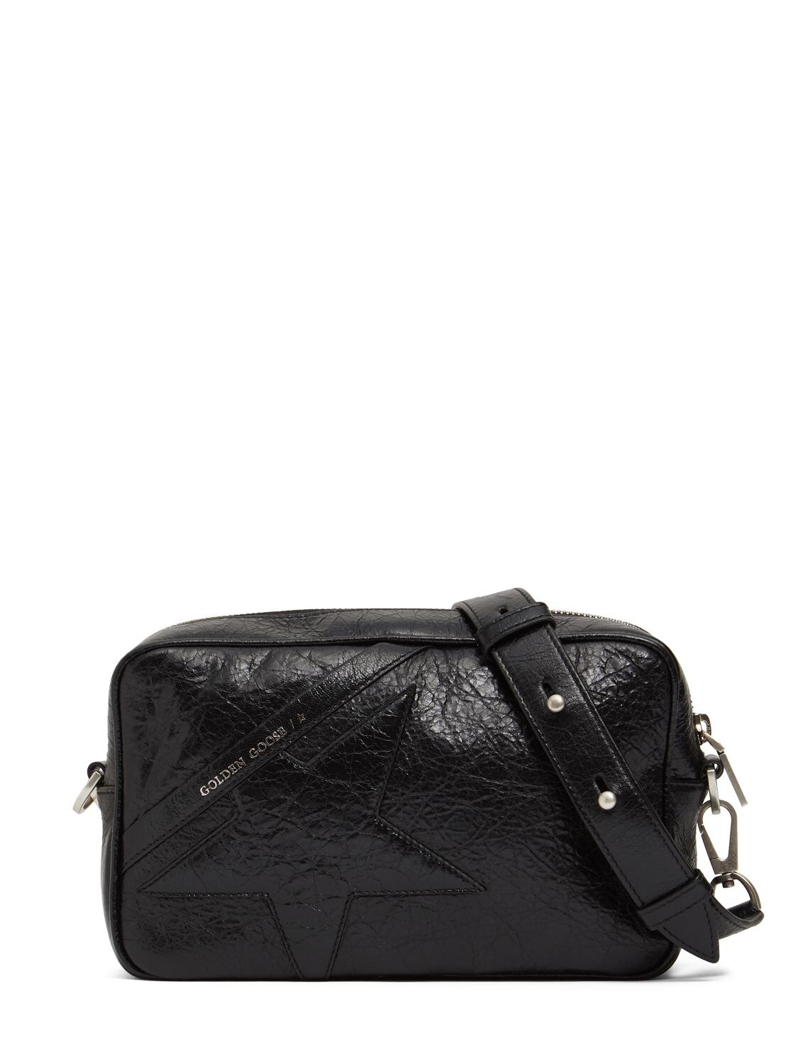 Star Wrinkled Leather Shoulder Bag – WOMEN > BAGS > SHOULDER BAGS