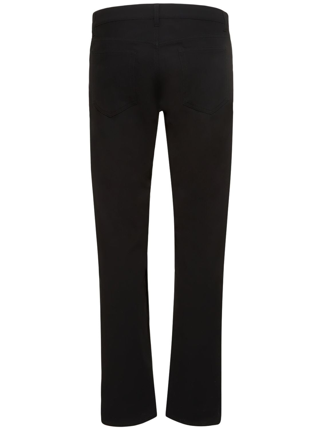 Shop Theory Raffi Tailored Cotton Blend Pants In Black