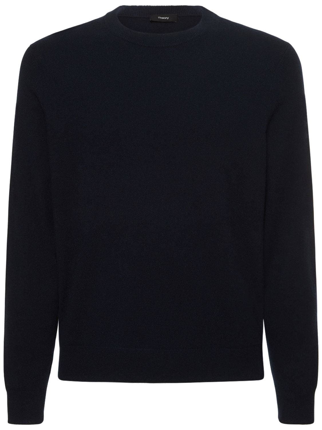 Shop Theory Hilles Cashmere Knit Crewneck Sweater In Navy