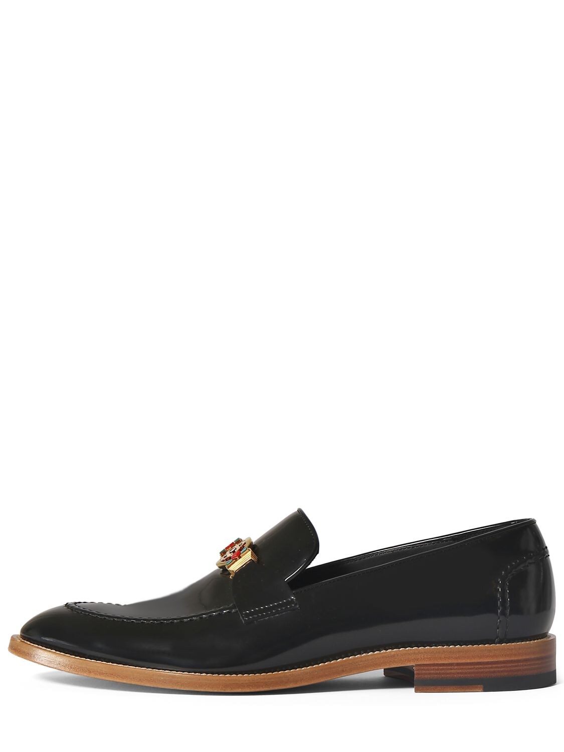 Logo Leather Loafers – MEN > SHOES > LOAFERS