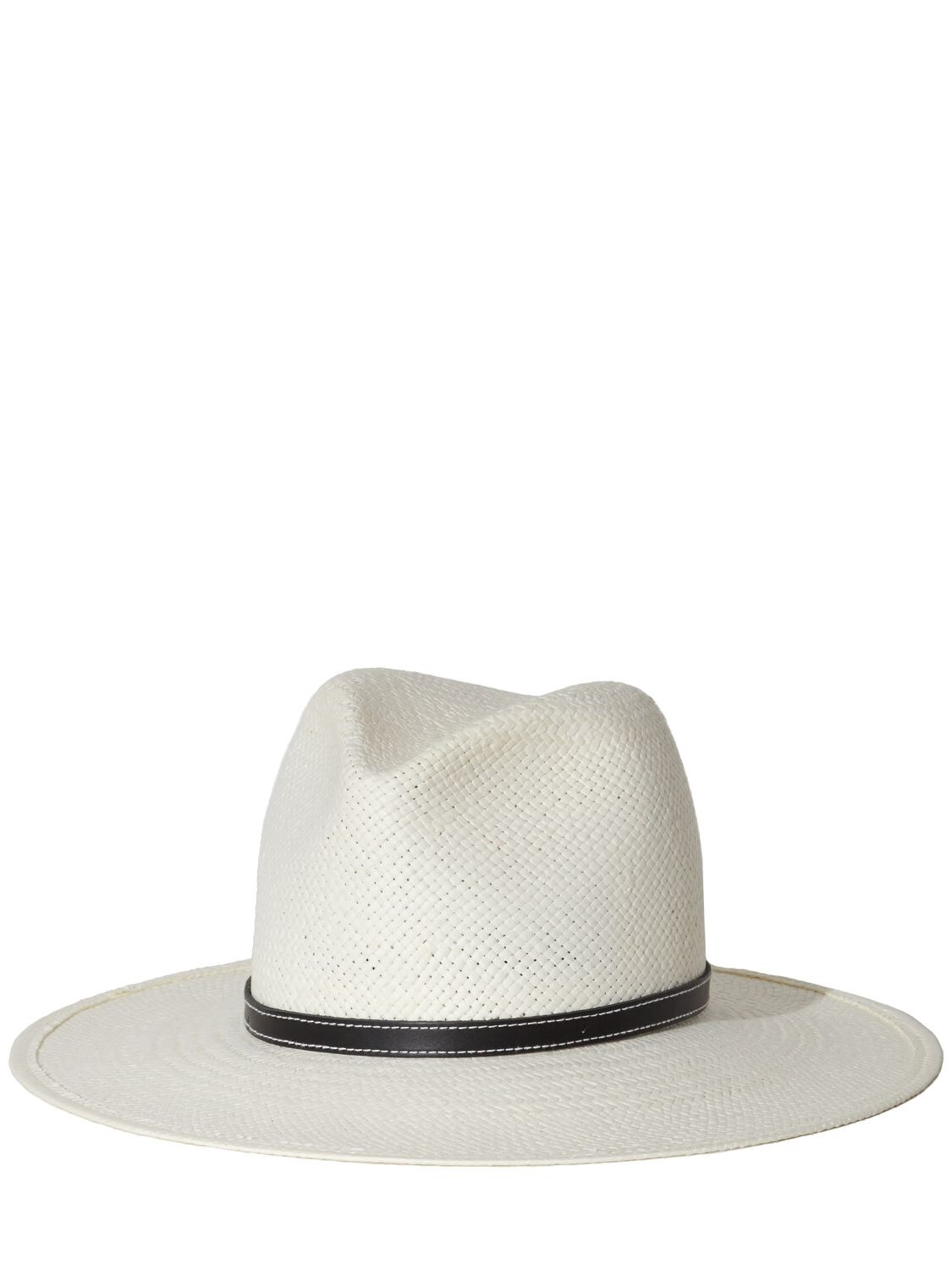 Shop Janessa Leone Rhodes Packable Fedora Hat In Bleach