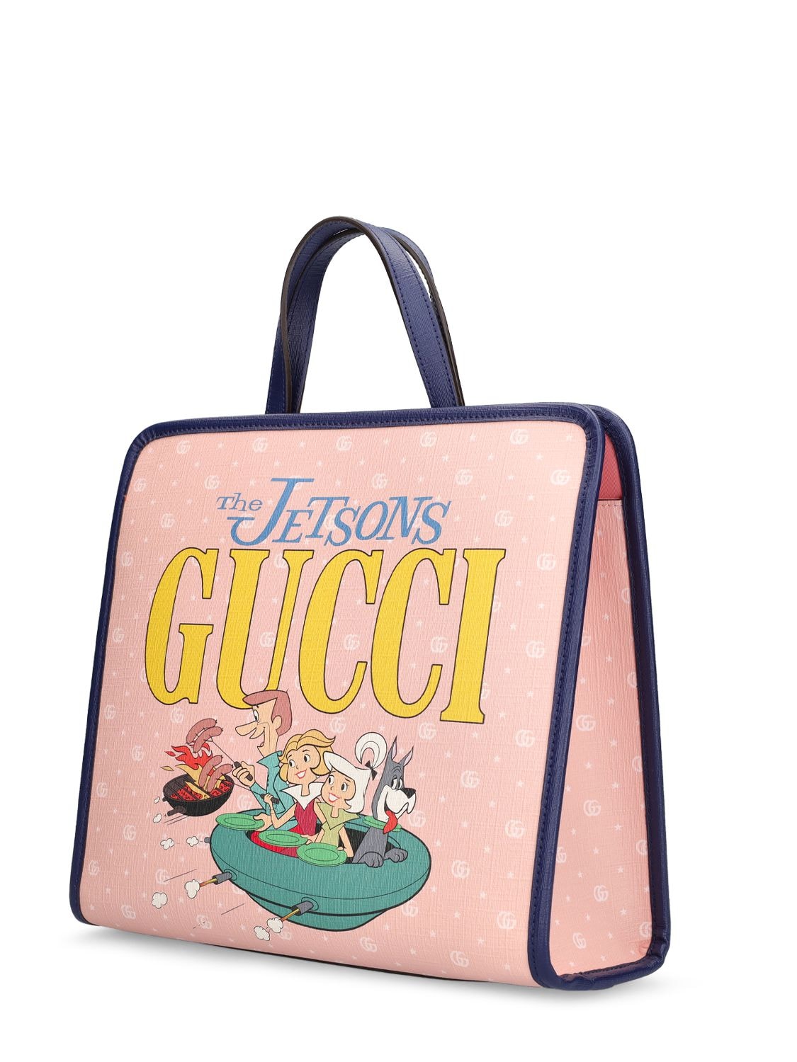 GUCCI: The Jetsons© x bag in coated cotton with all-over print - Pink