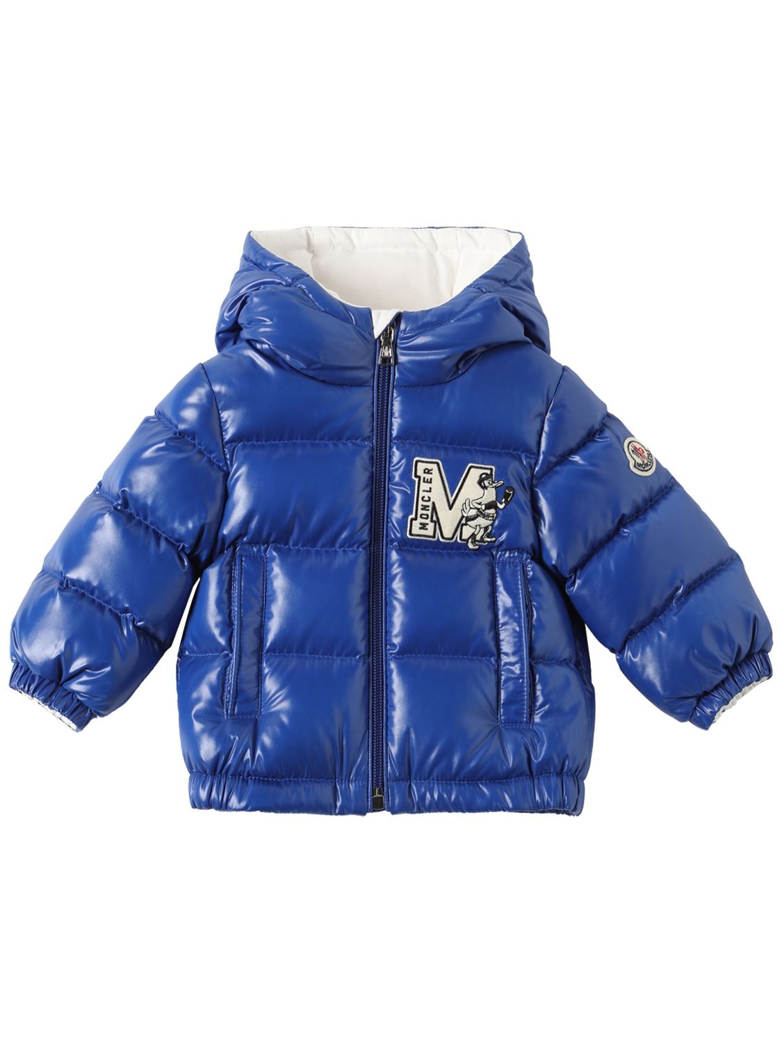 Moncler Babies' Arslan Nylon Laqué Down Jacket In Blue