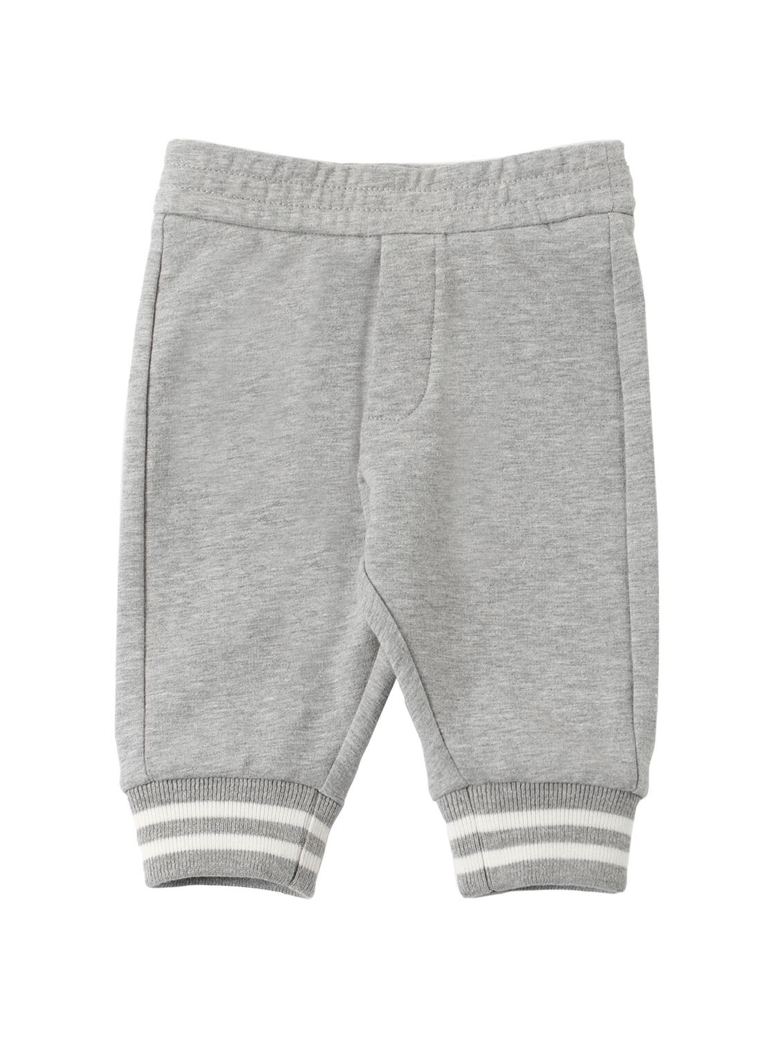 Shop Moncler Stretch Cotton Hoodie & Sweatpants In Grey