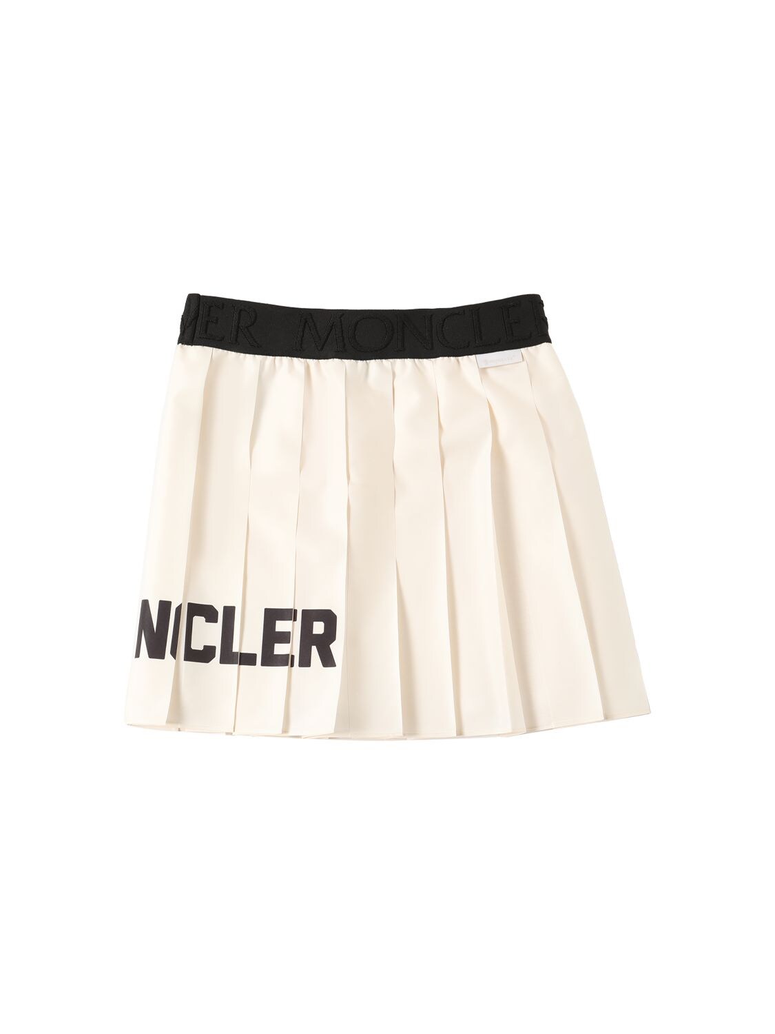 Shop Moncler Tech Taffeta Skirt In White