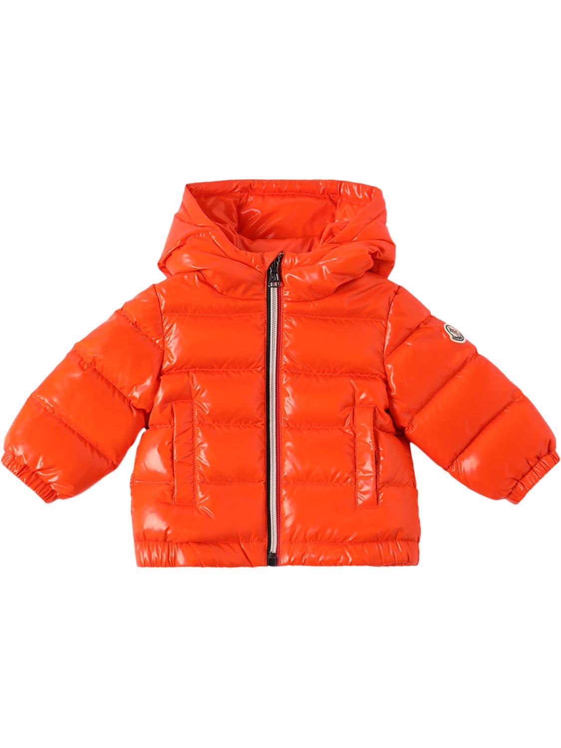 Moncler Kids' New Aubert Down Jacket In Medium Orange