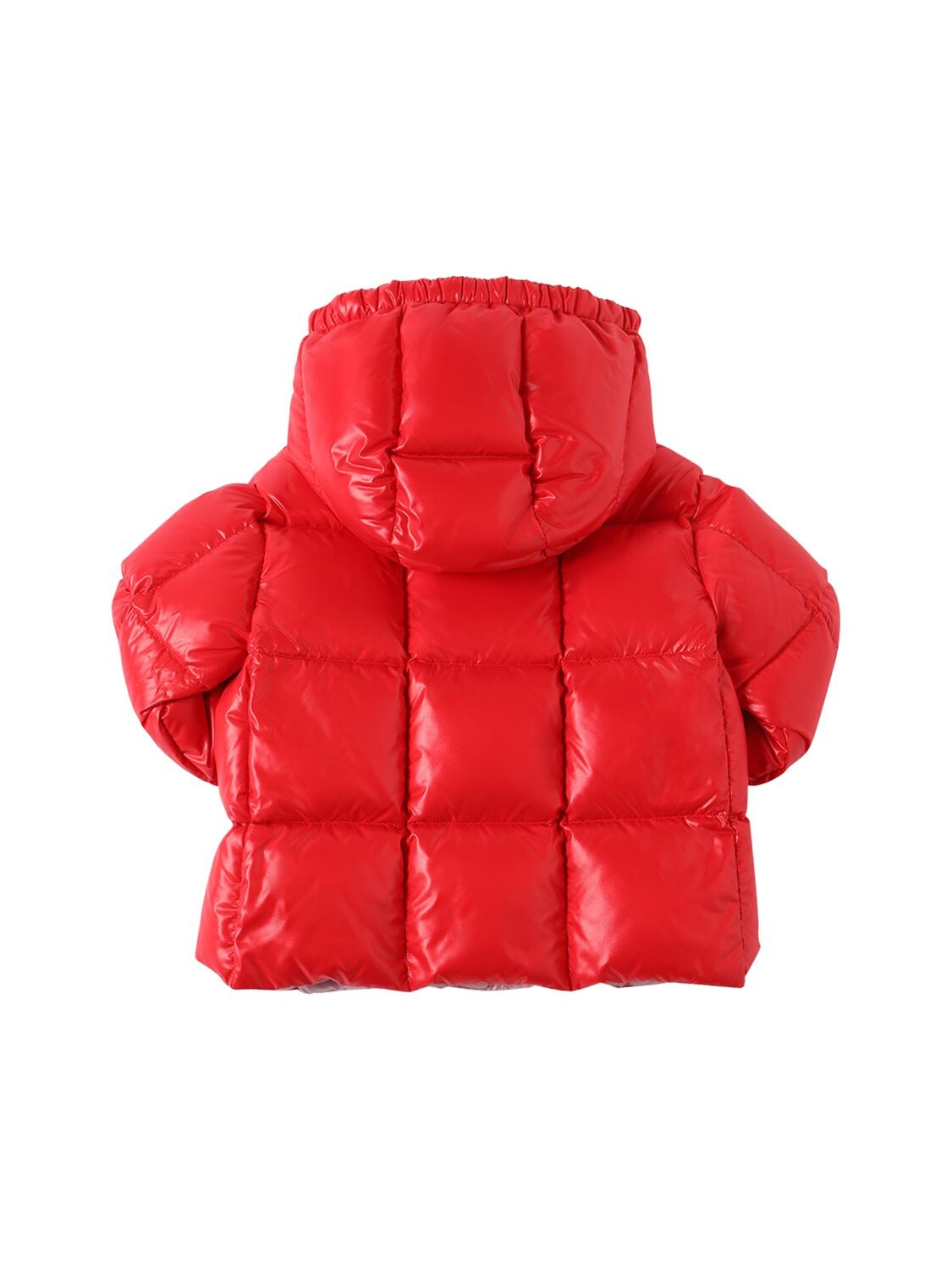 Shop Moncler Parana Nylon Laqué Down Jacket In Red