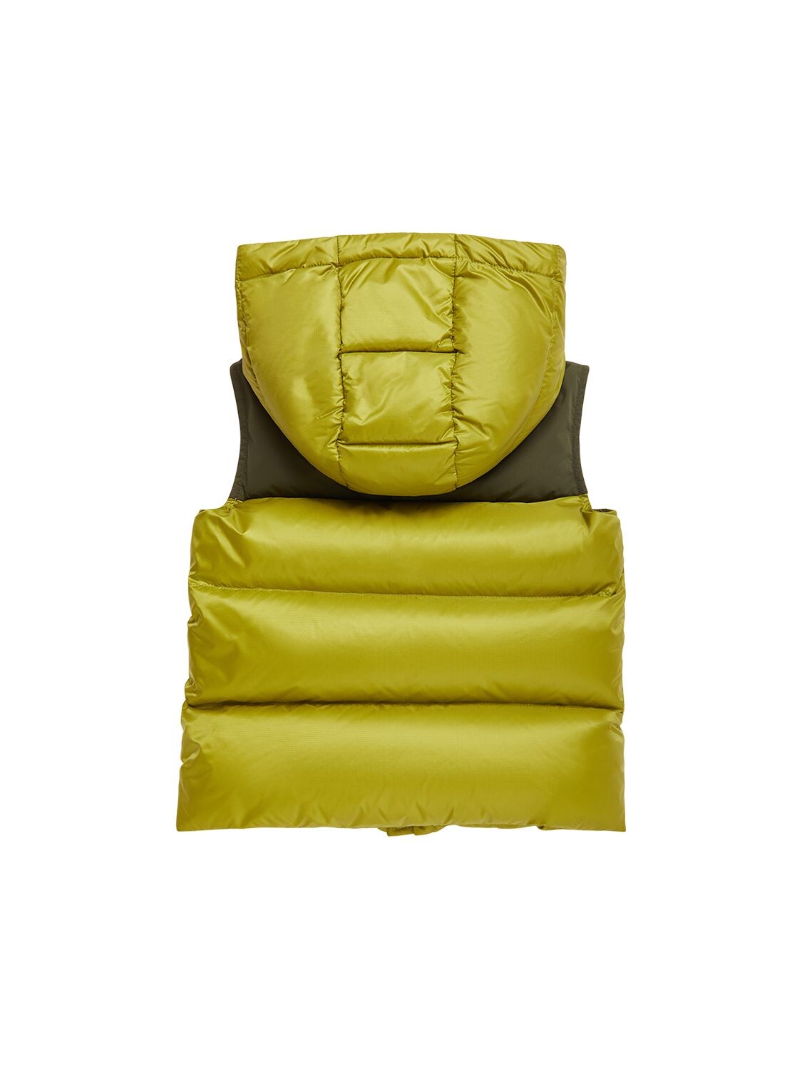 Shop Moncler Oust Rip-stop Down Vest In Green