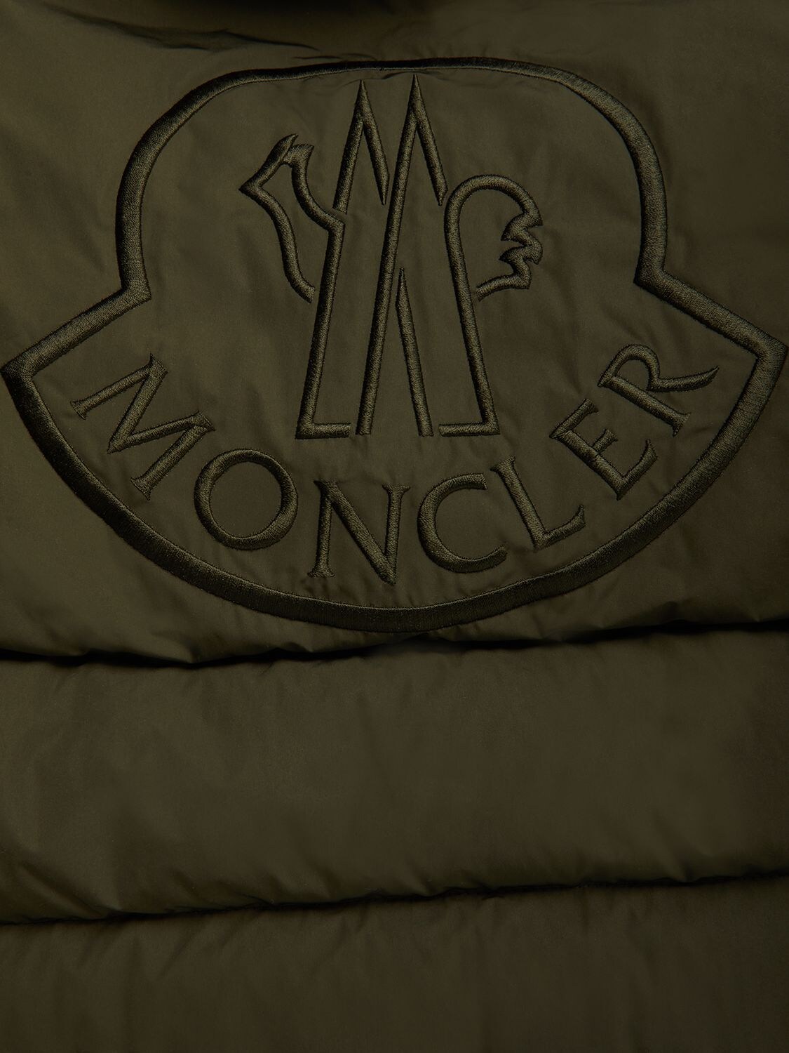 Shop Moncler Eric Down Jacket In Dark Green