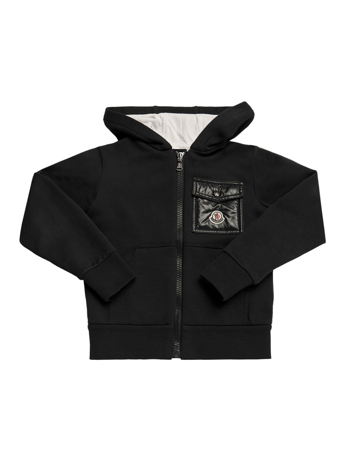 Shop Moncler Cotton Hoodie & Sweatpants In Black