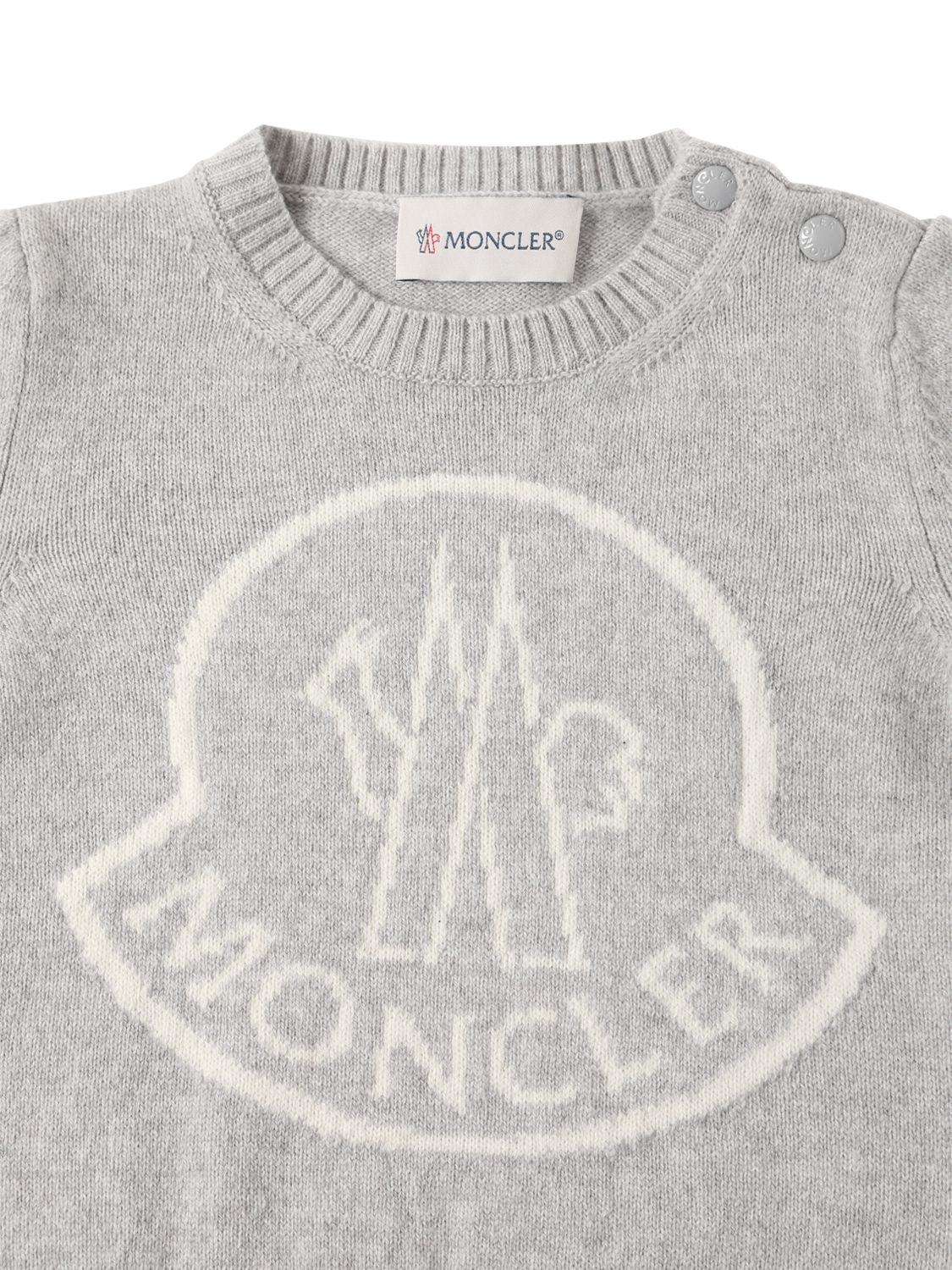 Shop Moncler Wool & Cashmere Sweater In Grey