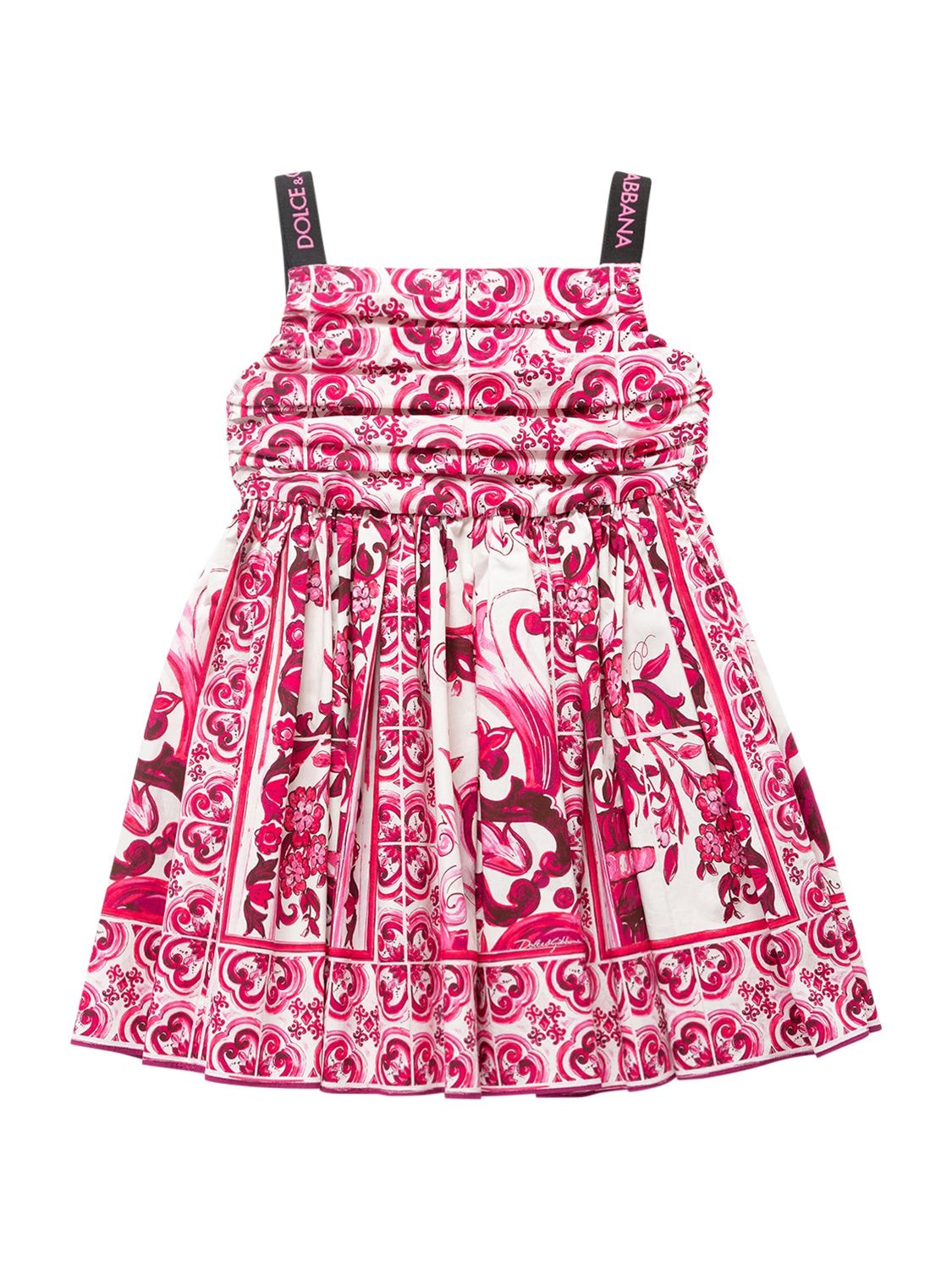 Majolica Print Poplin Midi Dress – KIDS-GIRLS > CLOTHING > DRESSES