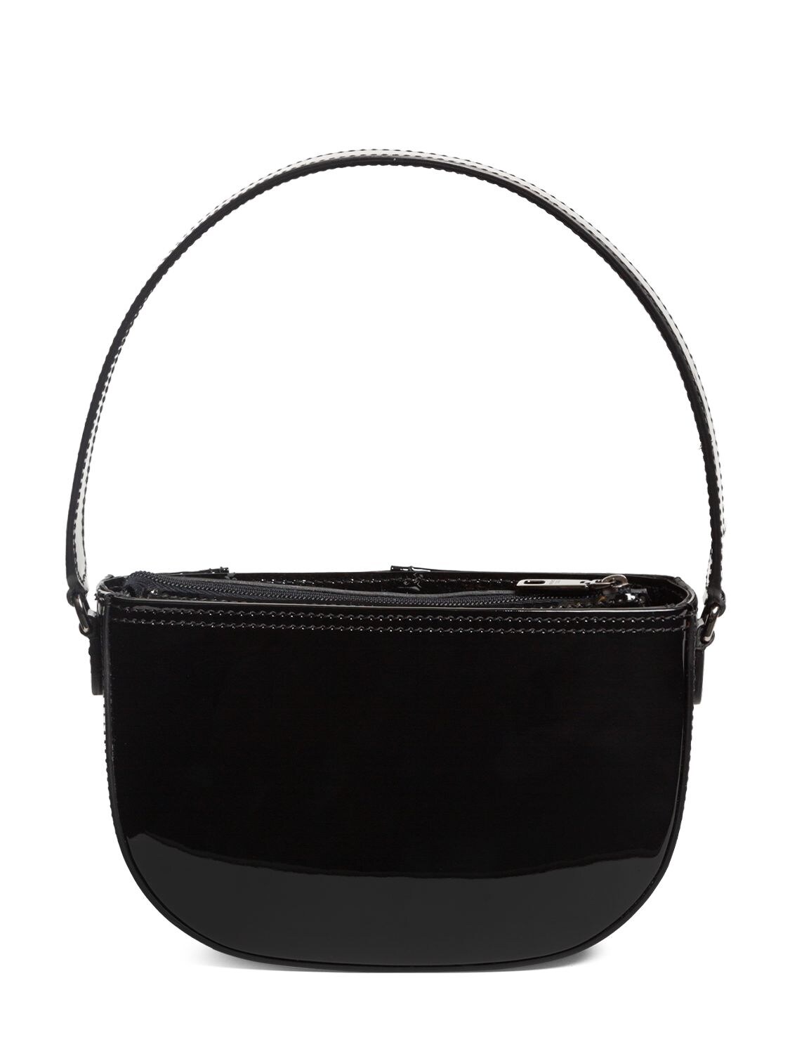 Shop Dolce & Gabbana Patent Leather Shoulder Bag In Black
