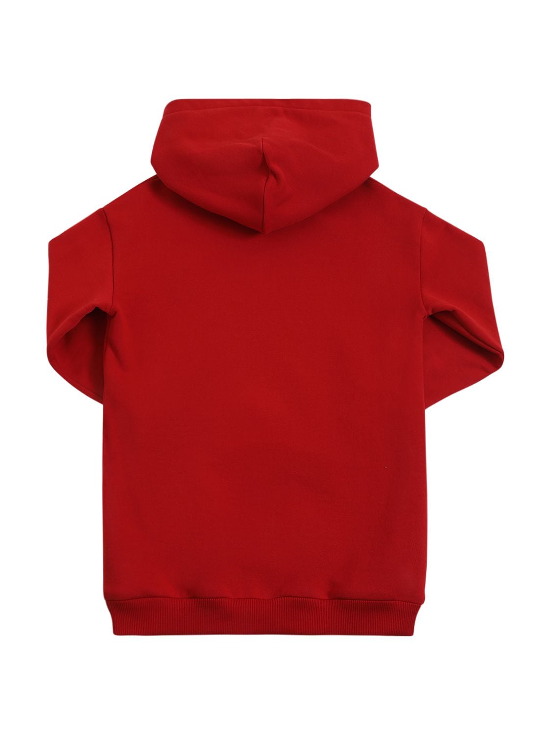 Shop Dolce & Gabbana Logo Print Cotton Sweat Dress In Red