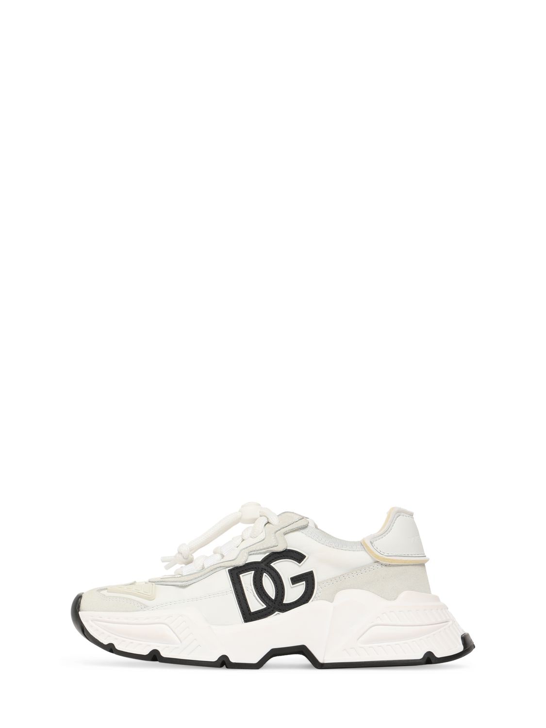 Logo Print Rayon Lace-up Sneakers