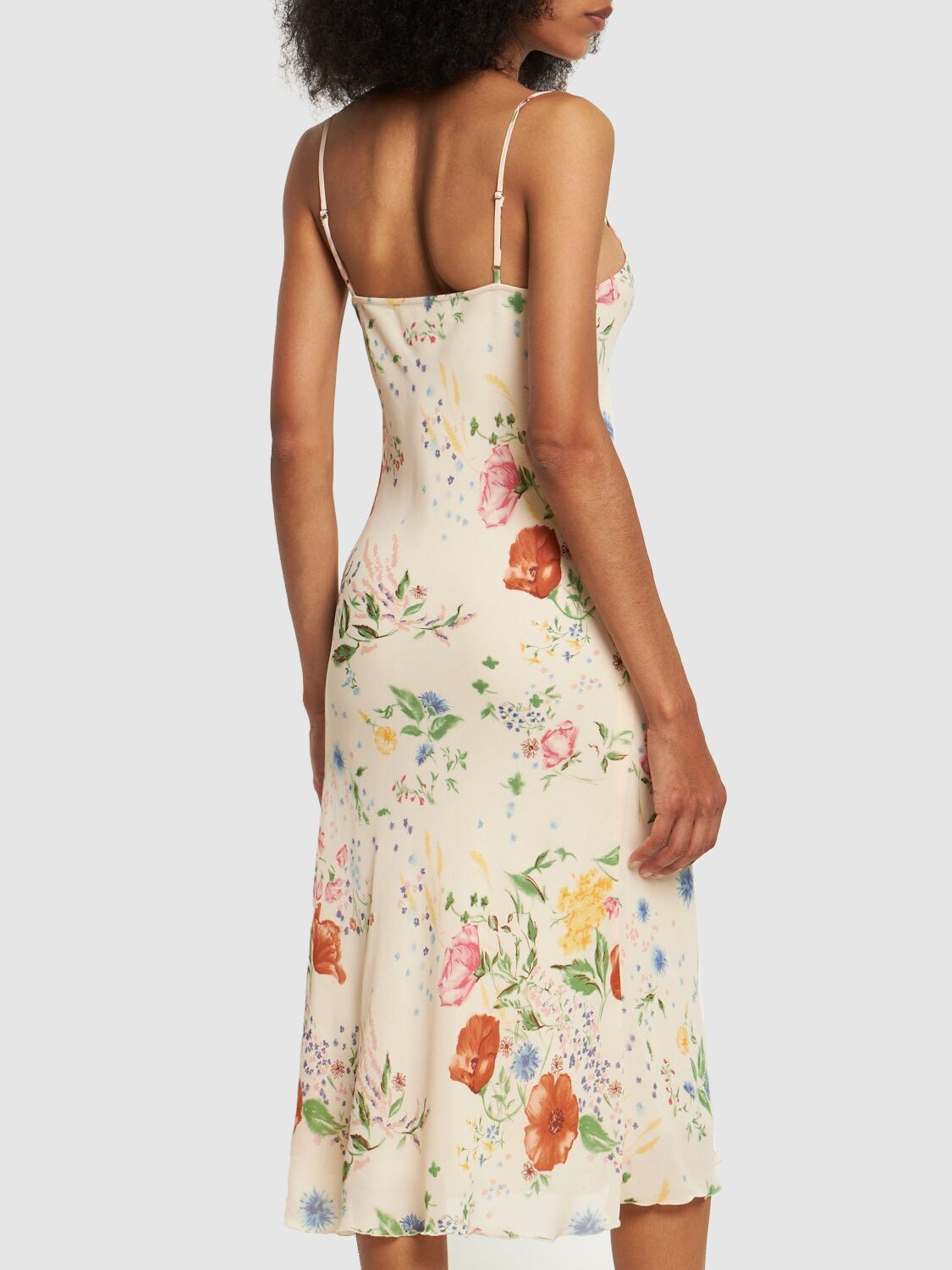 Reformation Women's Emerick Floral Slip Midi-dress In Etude | ModeSens