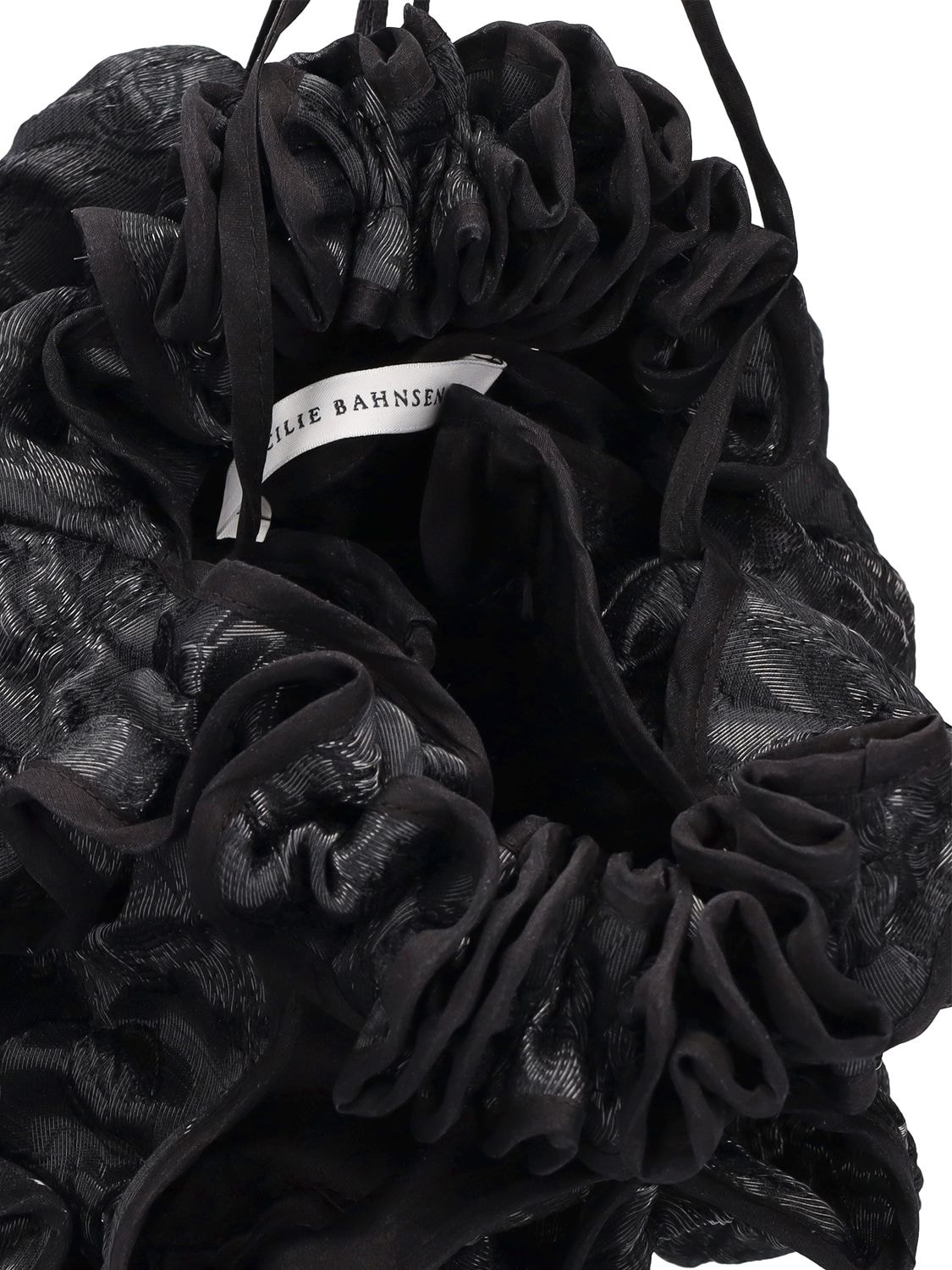 Sofie Luna Jacquard Top Handle Bag In Black
