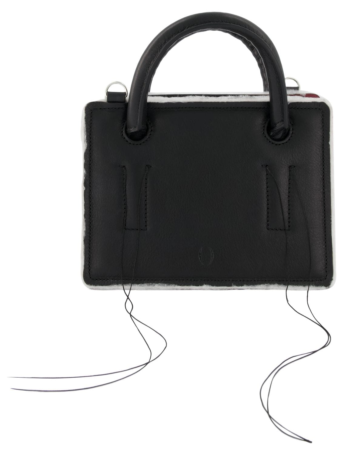 Image of Mini Otto Safe Leather Bag With Strap