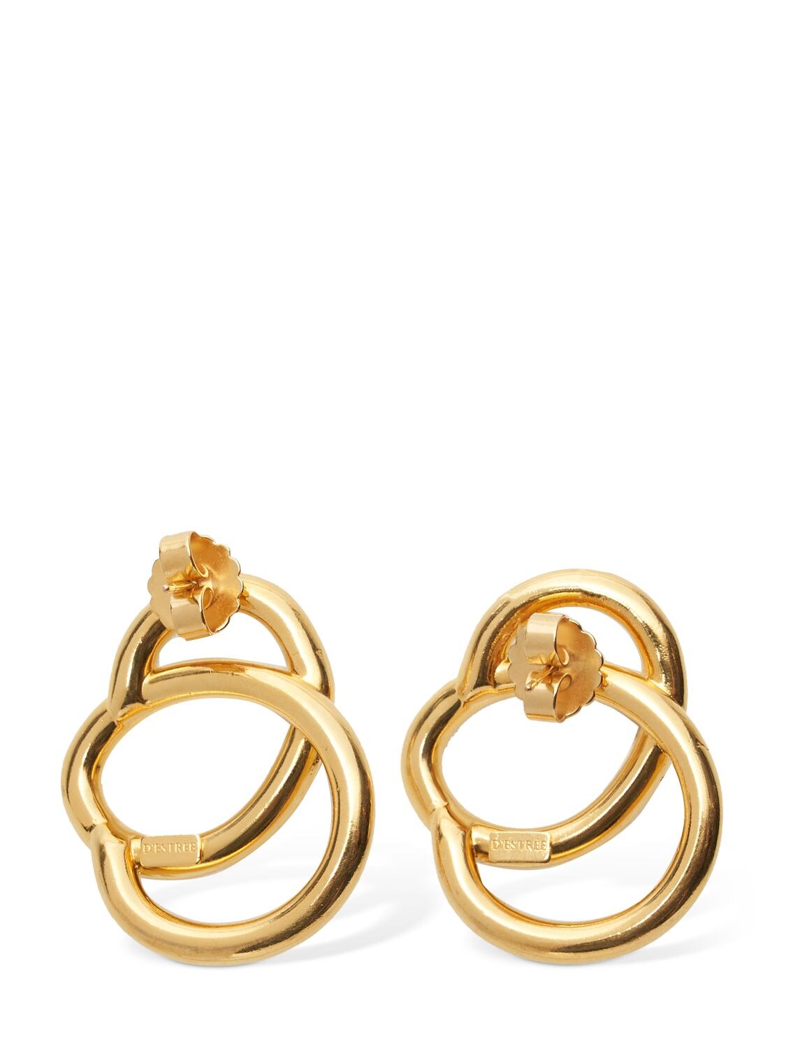 Shop D'estree Sonia Icon Small Earrings In Gold