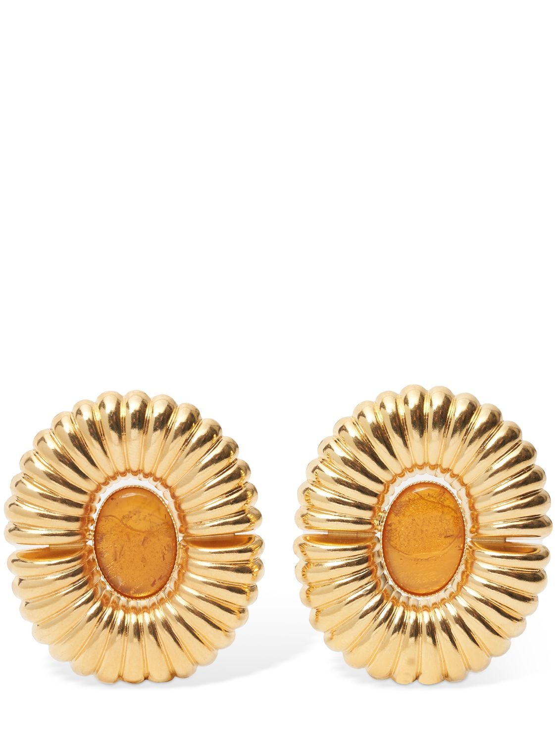 D'estree Sonia Sun Stud Earrings In Orange,gold