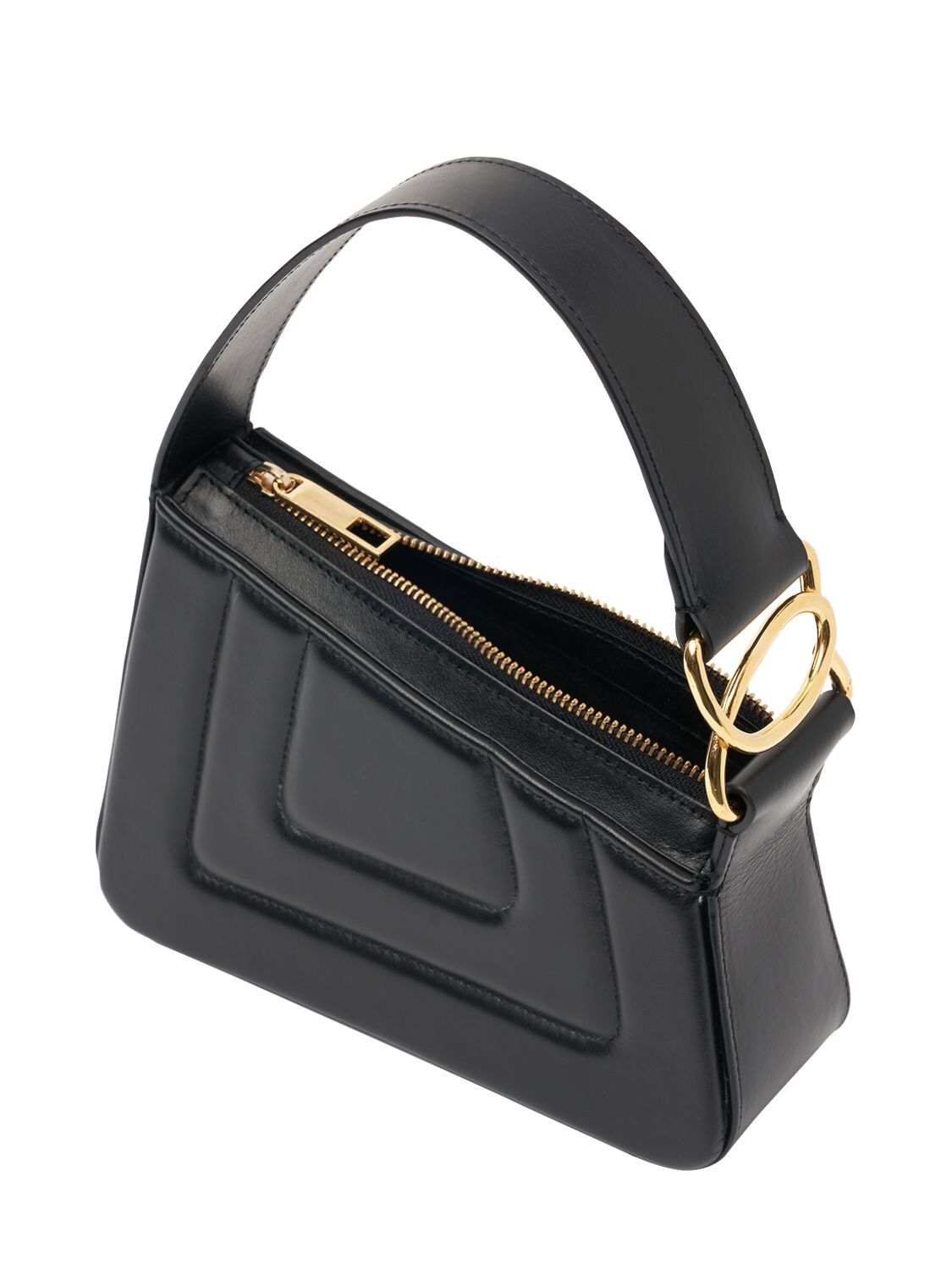 Shop D'estree Small Albert Leather Shoulder Bag In Black