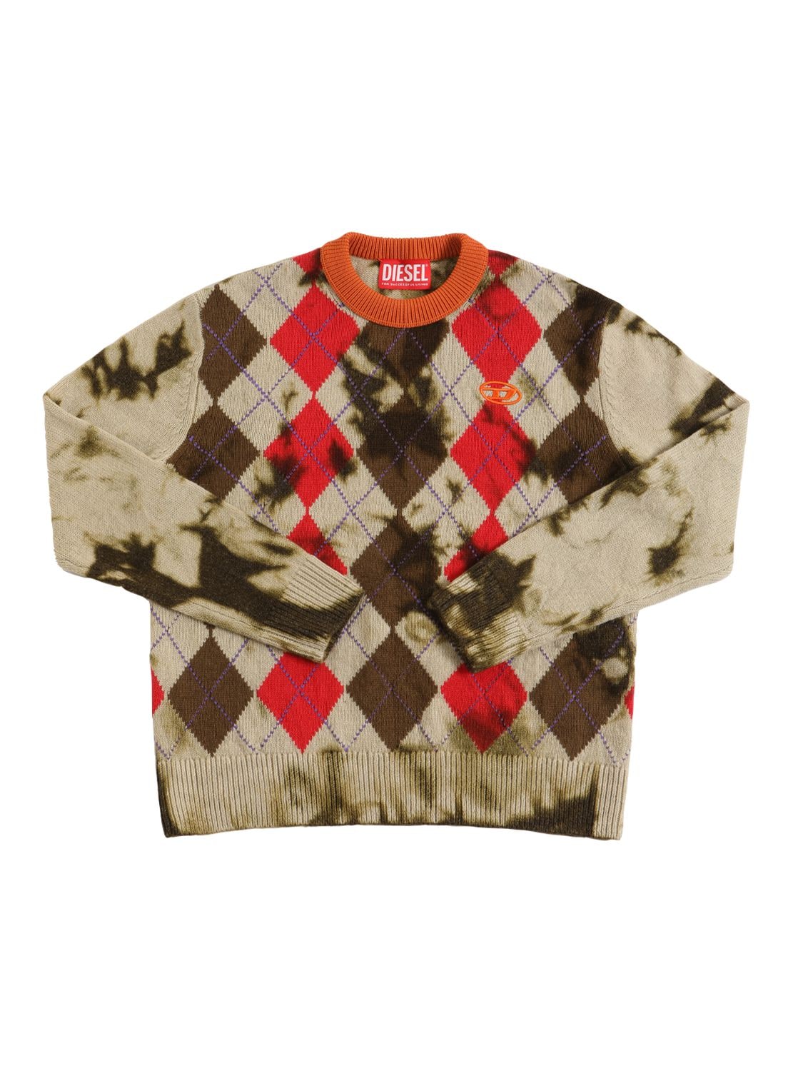 Argyle Wool Blend Knit Sweater – KIDS-BOYS > CLOTHING > KNITWEAR